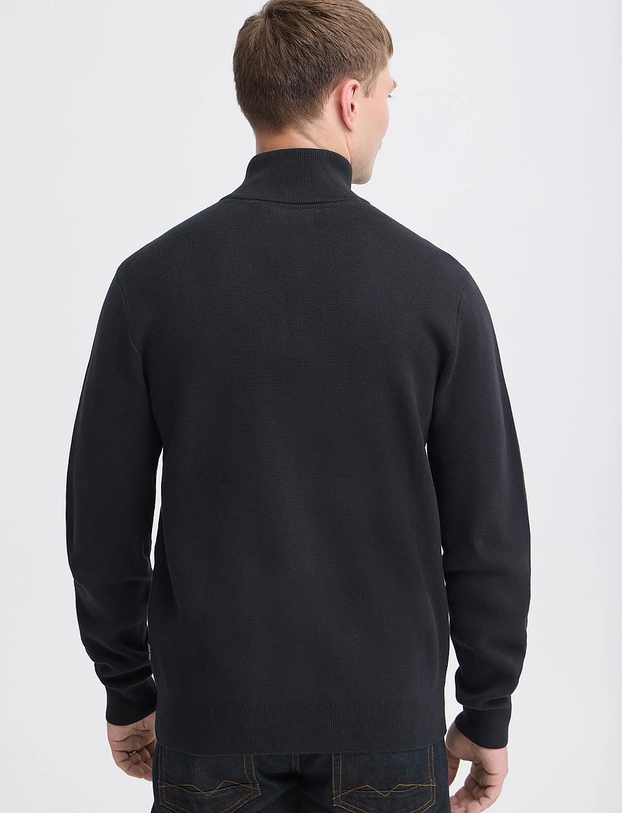 Blend - BHBOYAN ZIPP - pullover mit durchgehendem reißverschluss - black beauty - 3