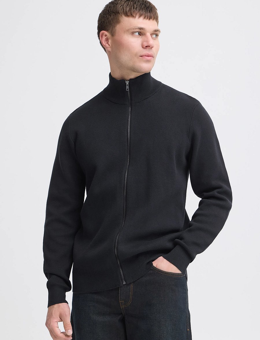 Blend - BHBOYAN ZIPP - pullover mit durchgehendem reißverschluss - black beauty - 5