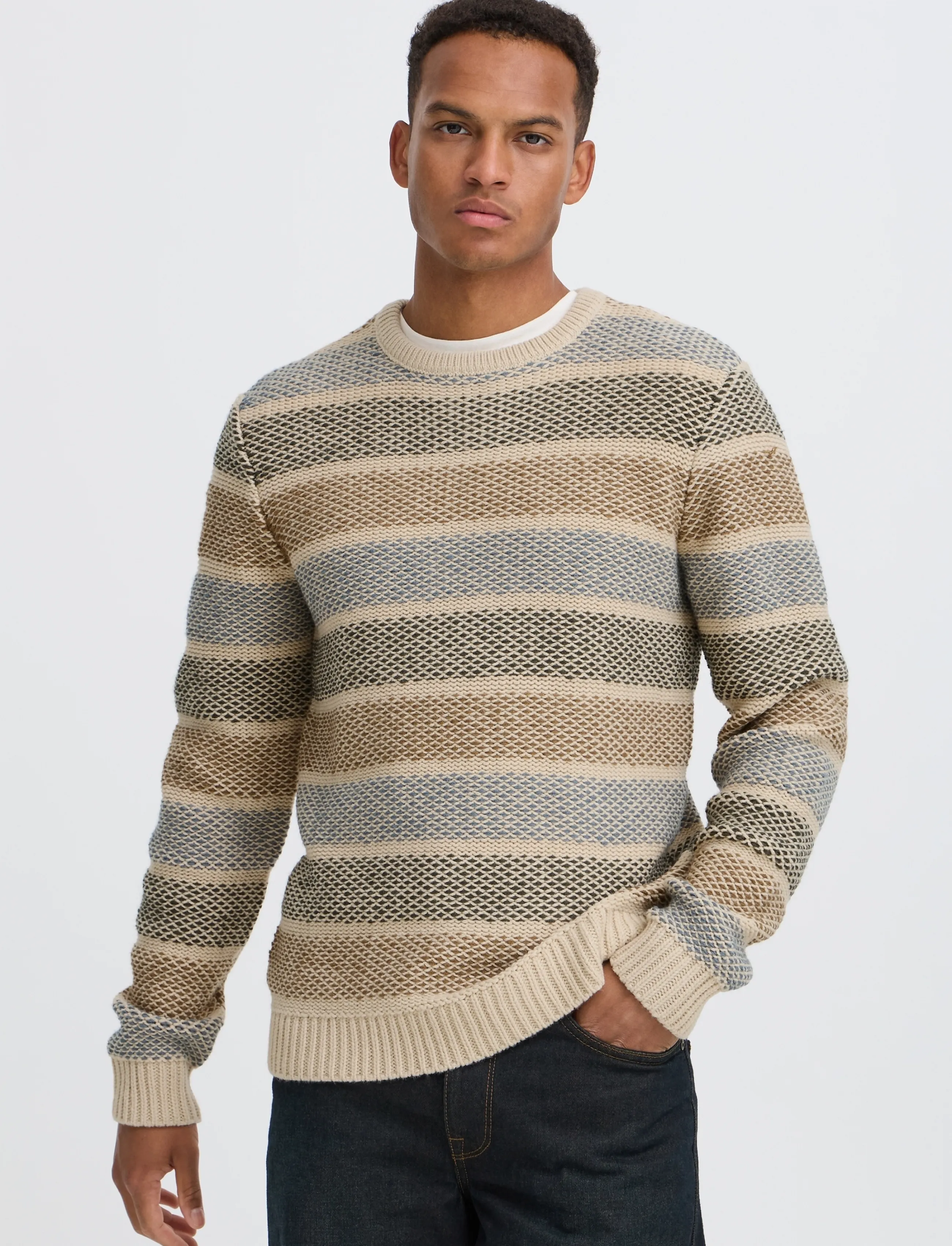 Blend - BHBRYDE CREW KNIT - stormy weather - 5