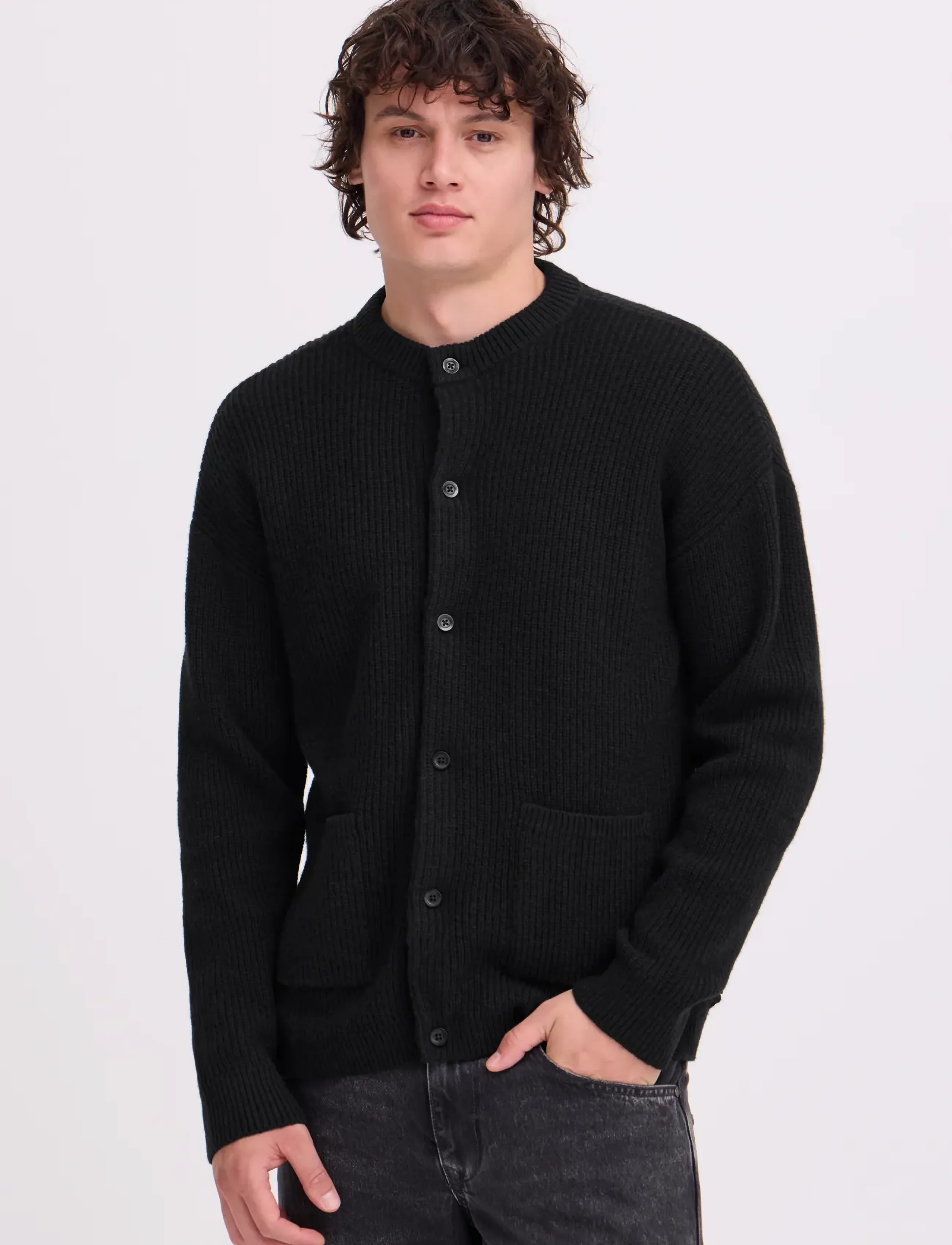 Blend - BHBOS KNIT CARD - koftor - black beauty - 3