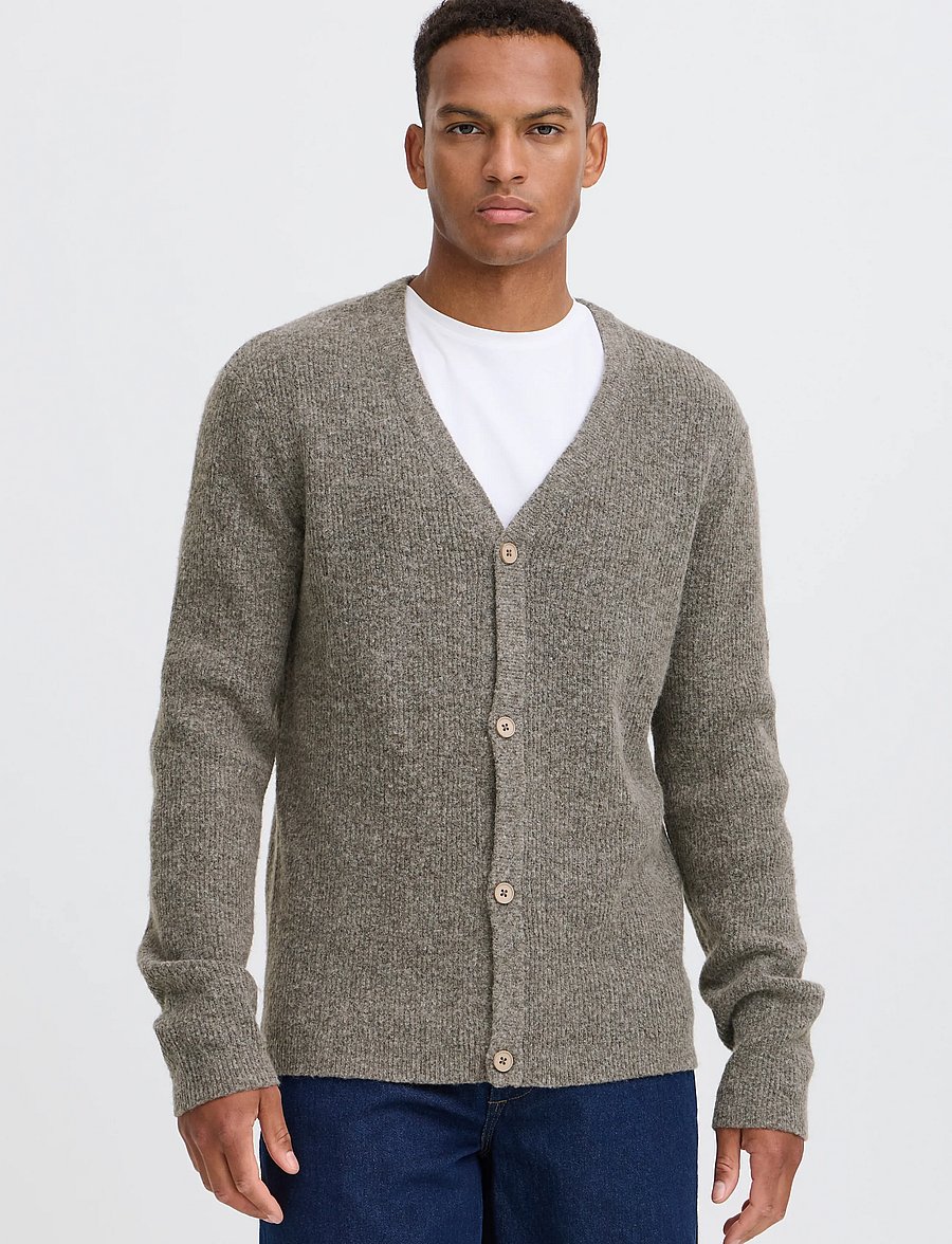 Blend - BHBRONO KNIT CARDIGAN - cardigans - crockery melange - 5