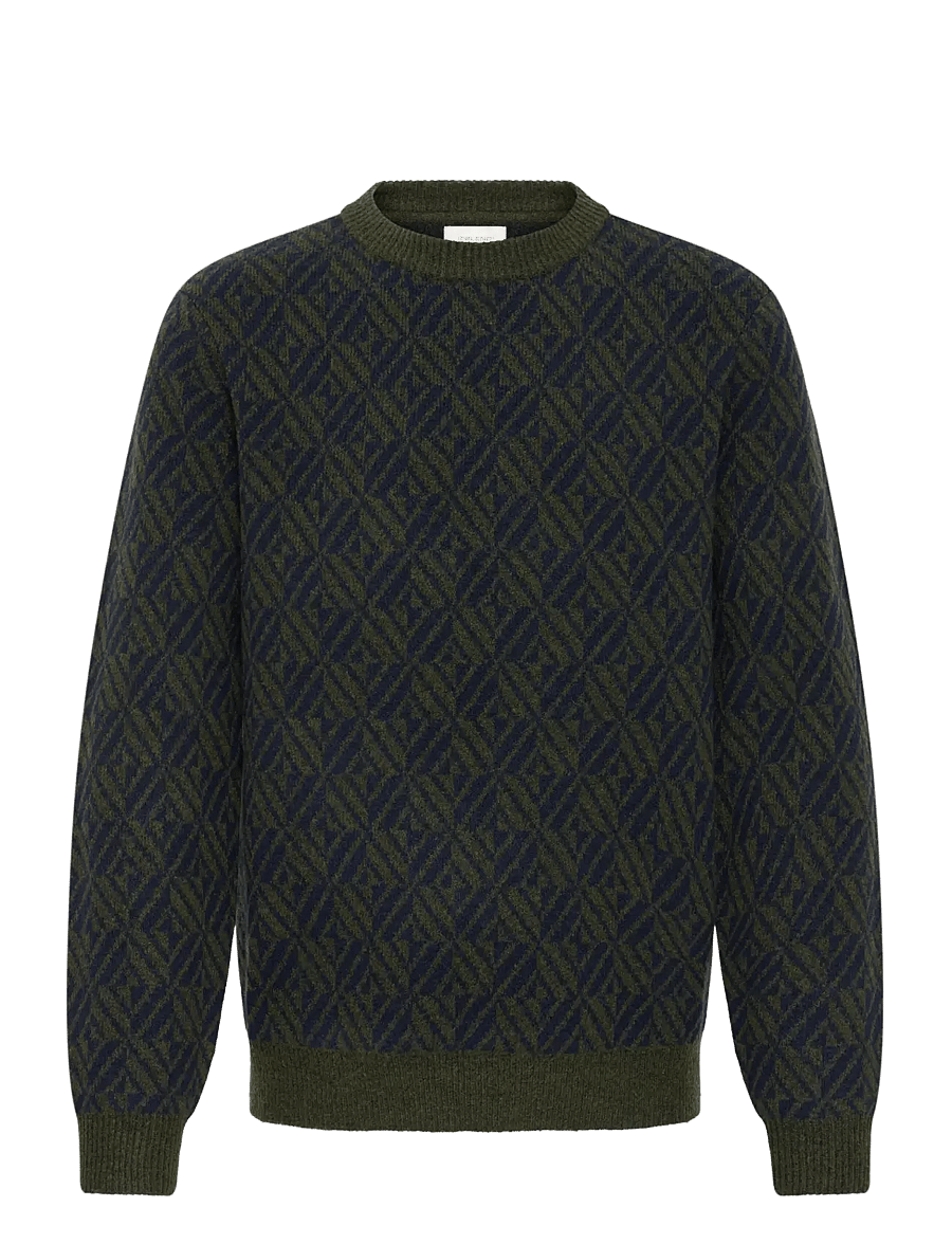 Blend - BHBRONO KNIT CREW - rund hals - deep depths - 1