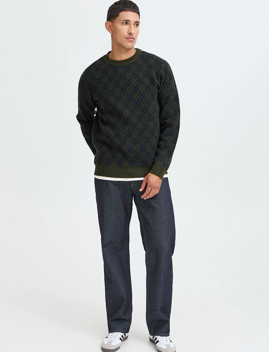 Blend - BHBRONO KNIT CREW - rund hals - deep depths - 0