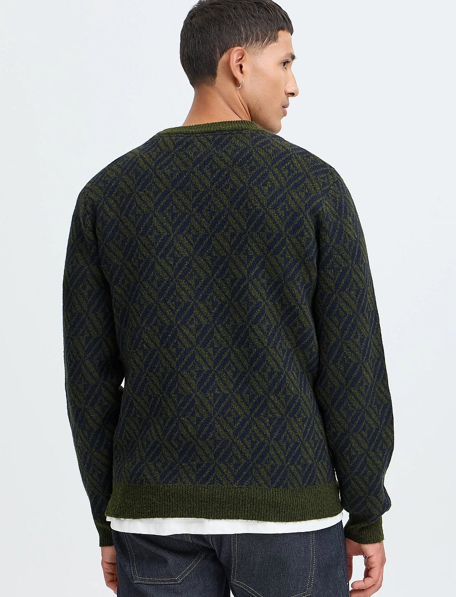 Blend - BHBRONO KNIT CREW - rund hals - deep depths - 3