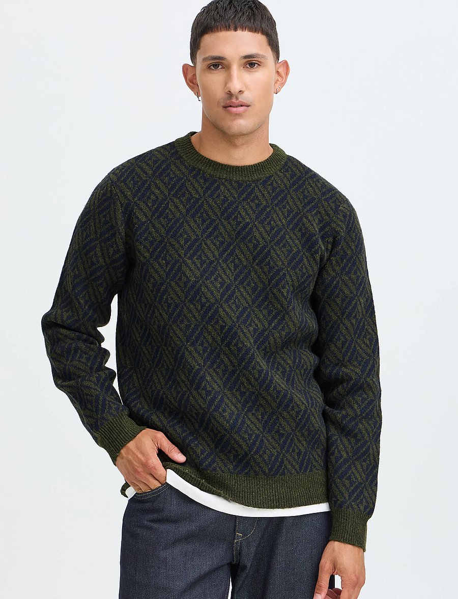 Blend - BHBRONO KNIT CREW - rund hals - deep depths - 5