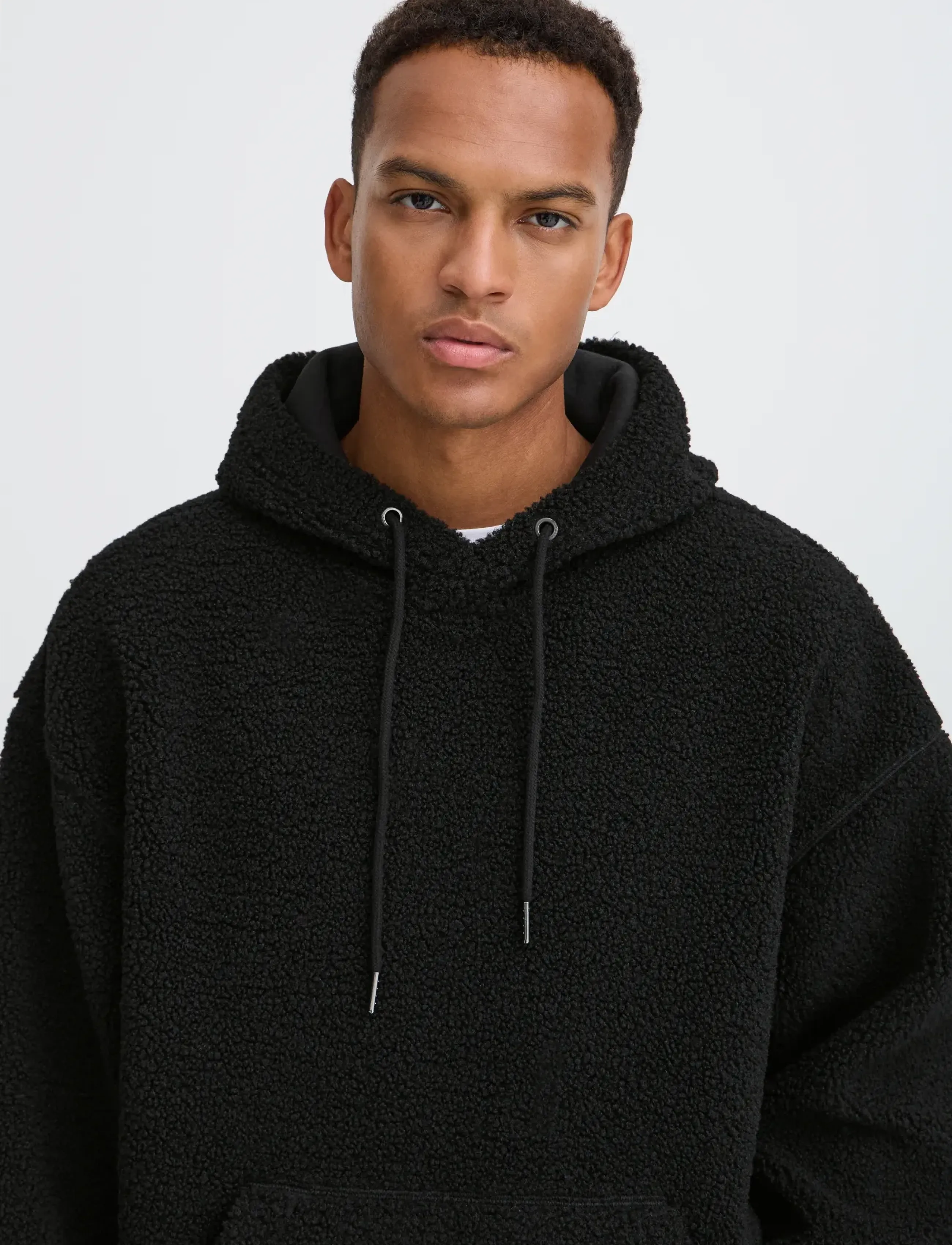 Blend - BHLINK TEDDY HOOD SWEAT - hoodies - black beauty - 4