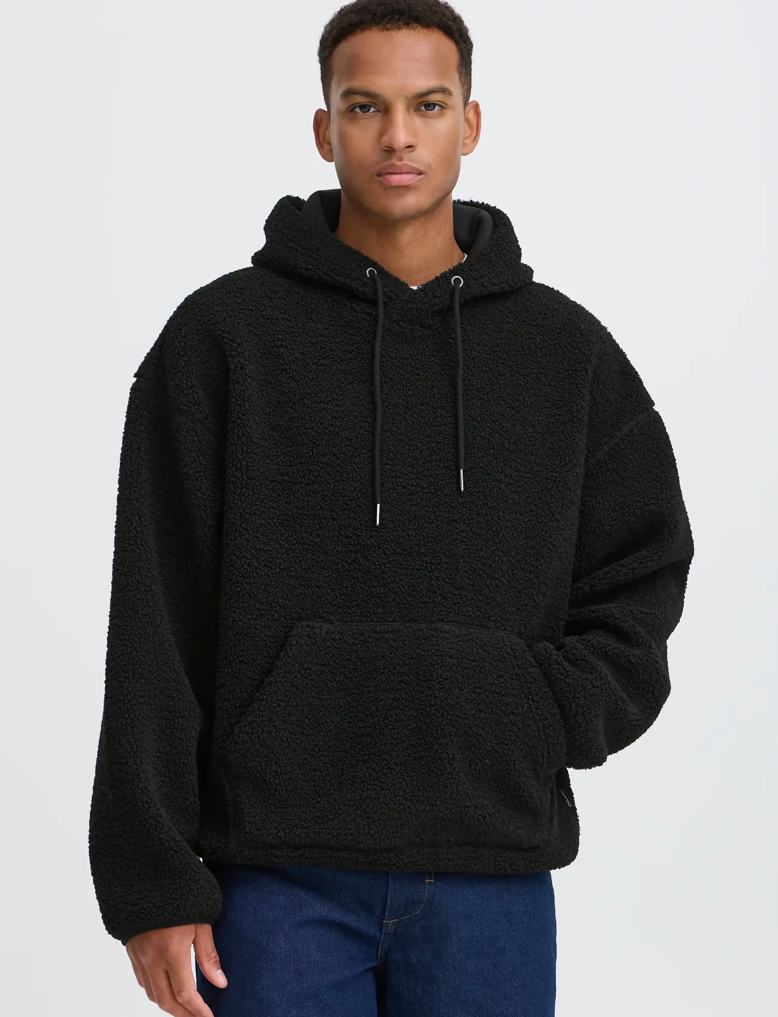 Blend - BHLINK TEDDY HOOD SWEAT - hoodies - black beauty - 5