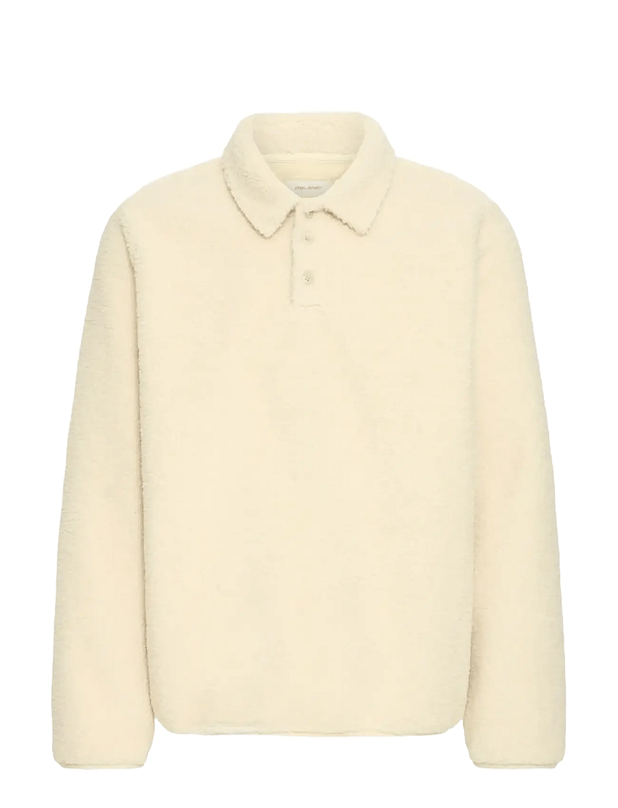 Blend - BHLINK TEDDY POLO - långärmade stickade pikétröjor - oyster gray - 1