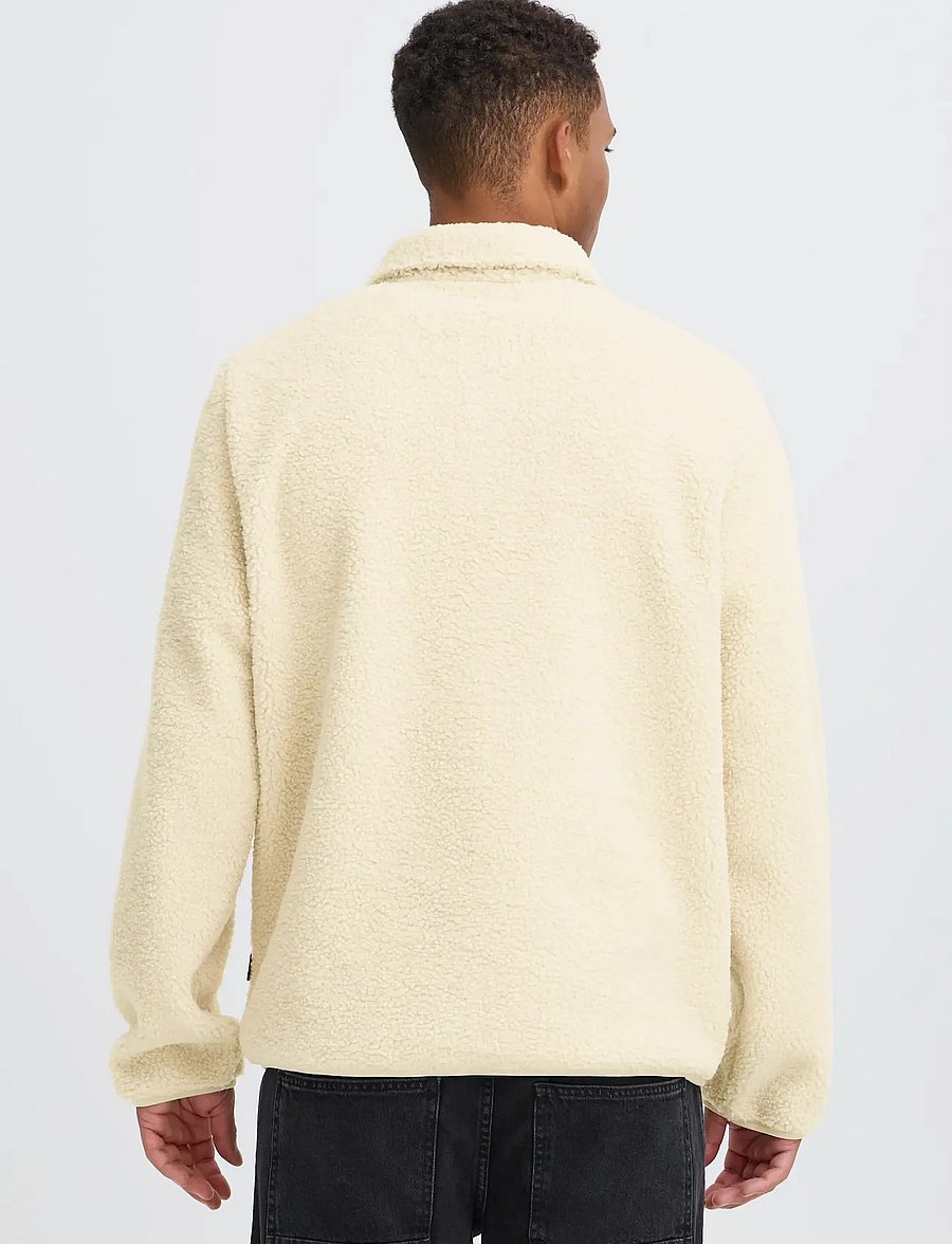 Blend - BHLINK TEDDY POLO - långärmade stickade pikétröjor - oyster gray - 3