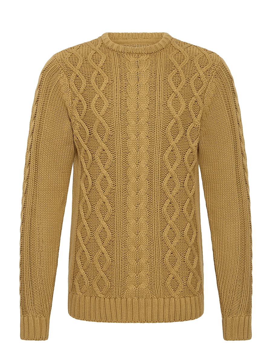 Blend - BHBURRE CREW KNIT - rundhals - dried tobacco - 1