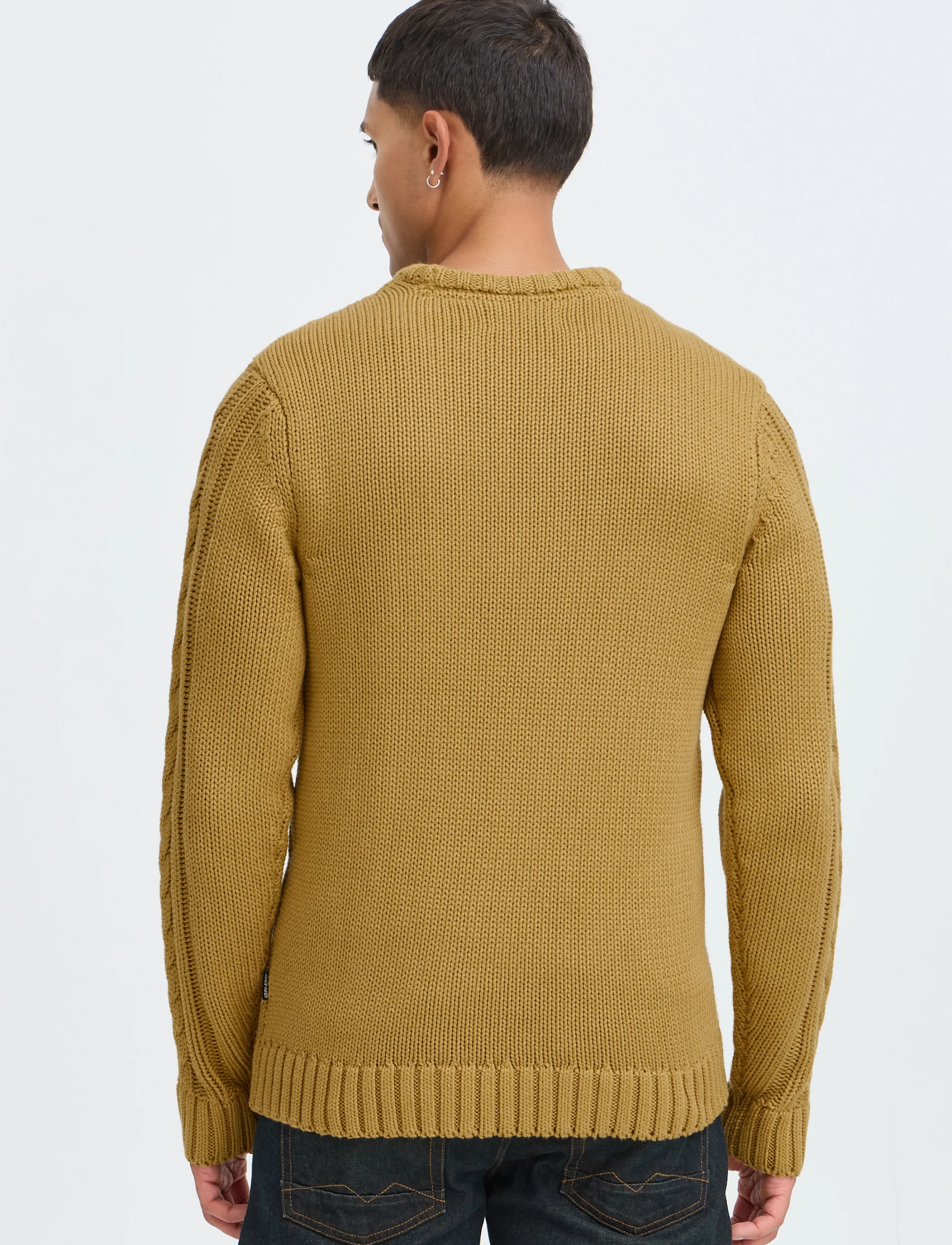 Blend - BHBURRE CREW KNIT - dried tobacco - 3
