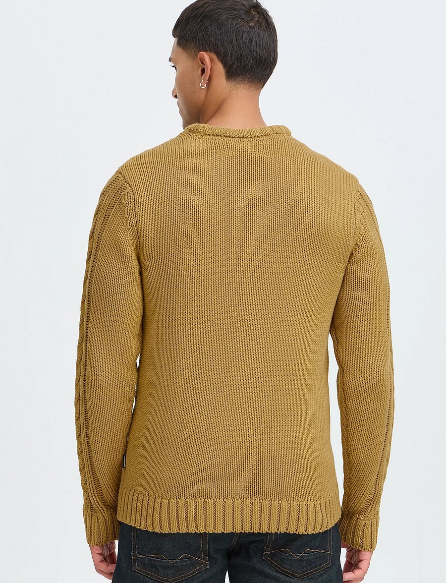 Blend - BHBURRE CREW KNIT - rundhals - dried tobacco - 3