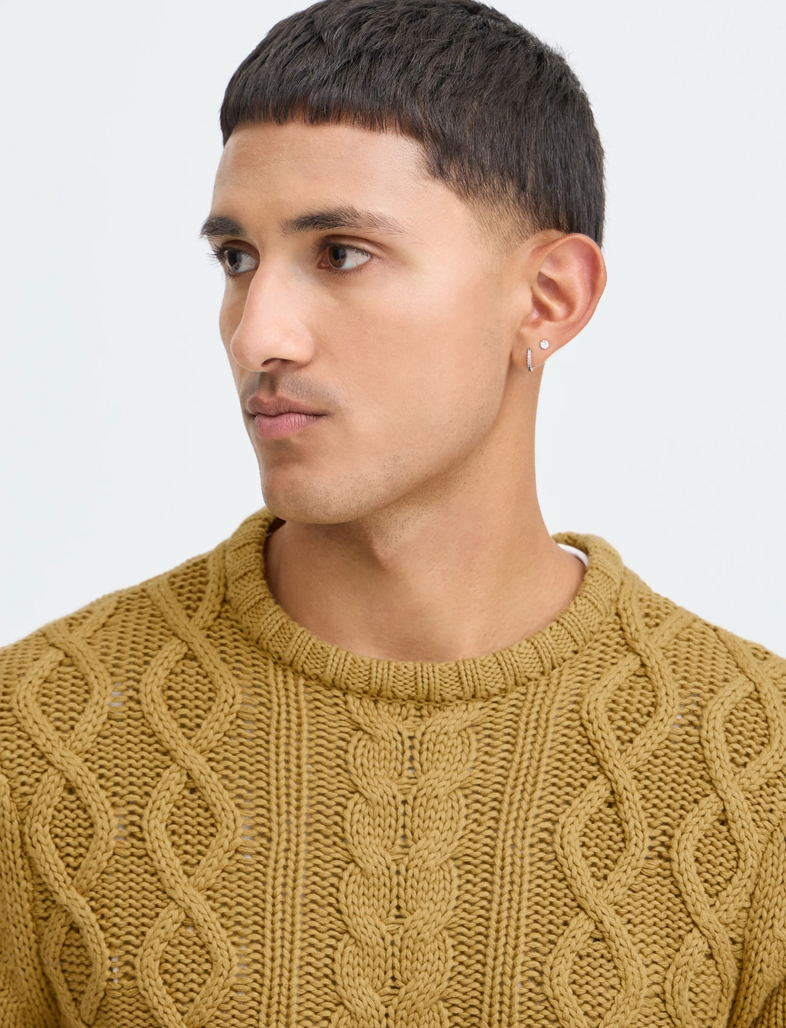Blend - BHBURRE CREW KNIT - dried tobacco - 4
