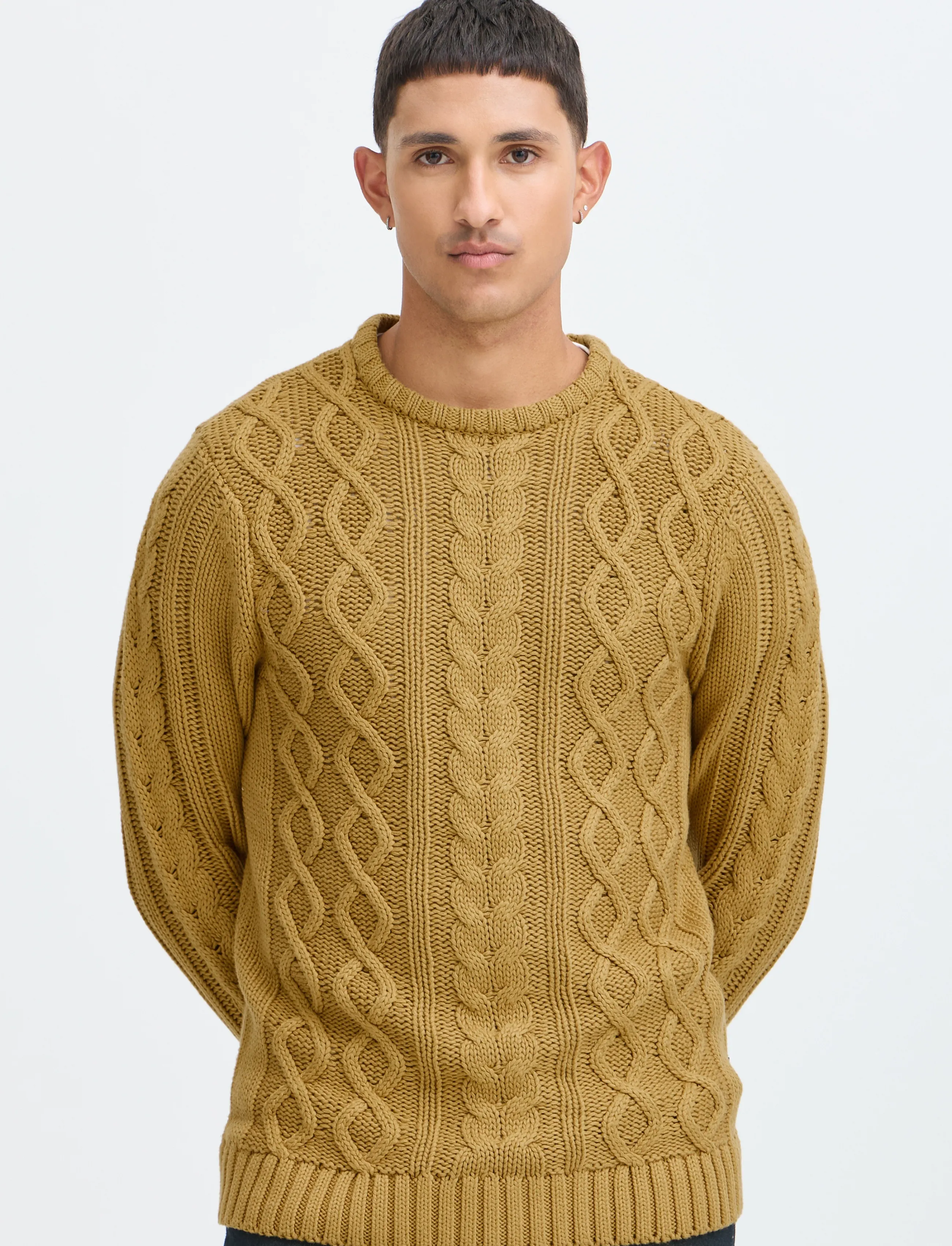 Blend - BHBURRE CREW KNIT - dried tobacco - 5