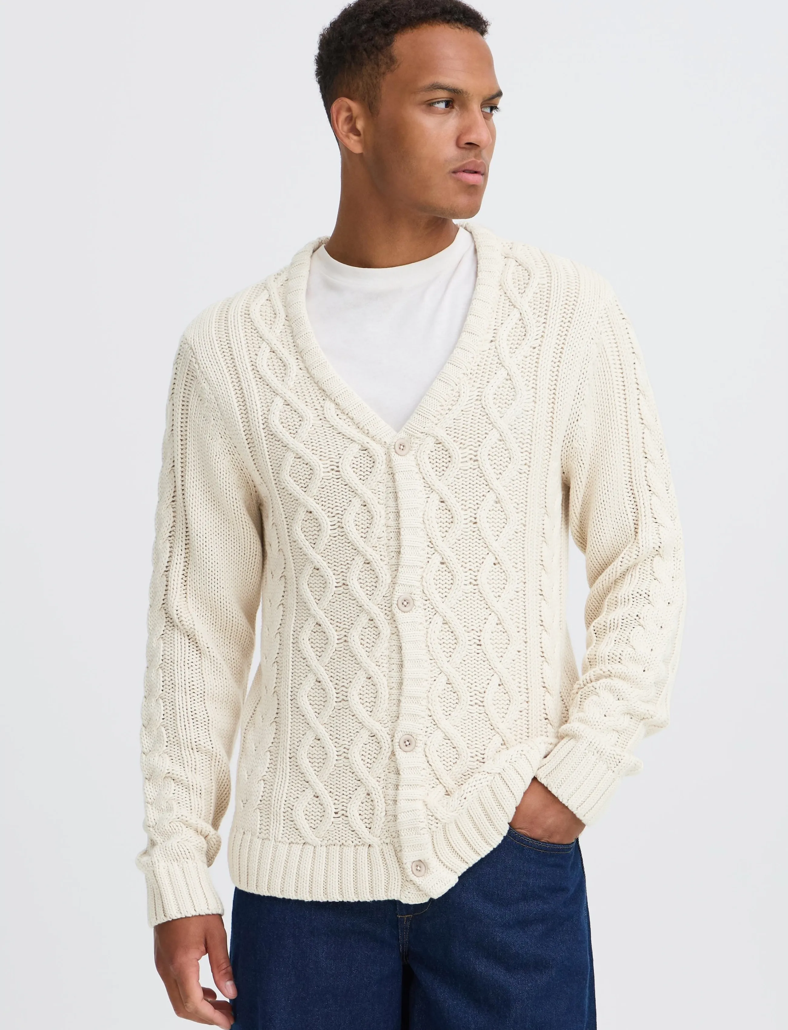 Blend - BHBURRE CARDIGAN - oyster gray - 5