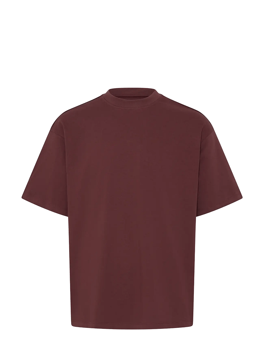 Blend - BHLUCIUS S/S WASH PRINT TEE - kurzärmelige t-shirts - rum raisin - 1