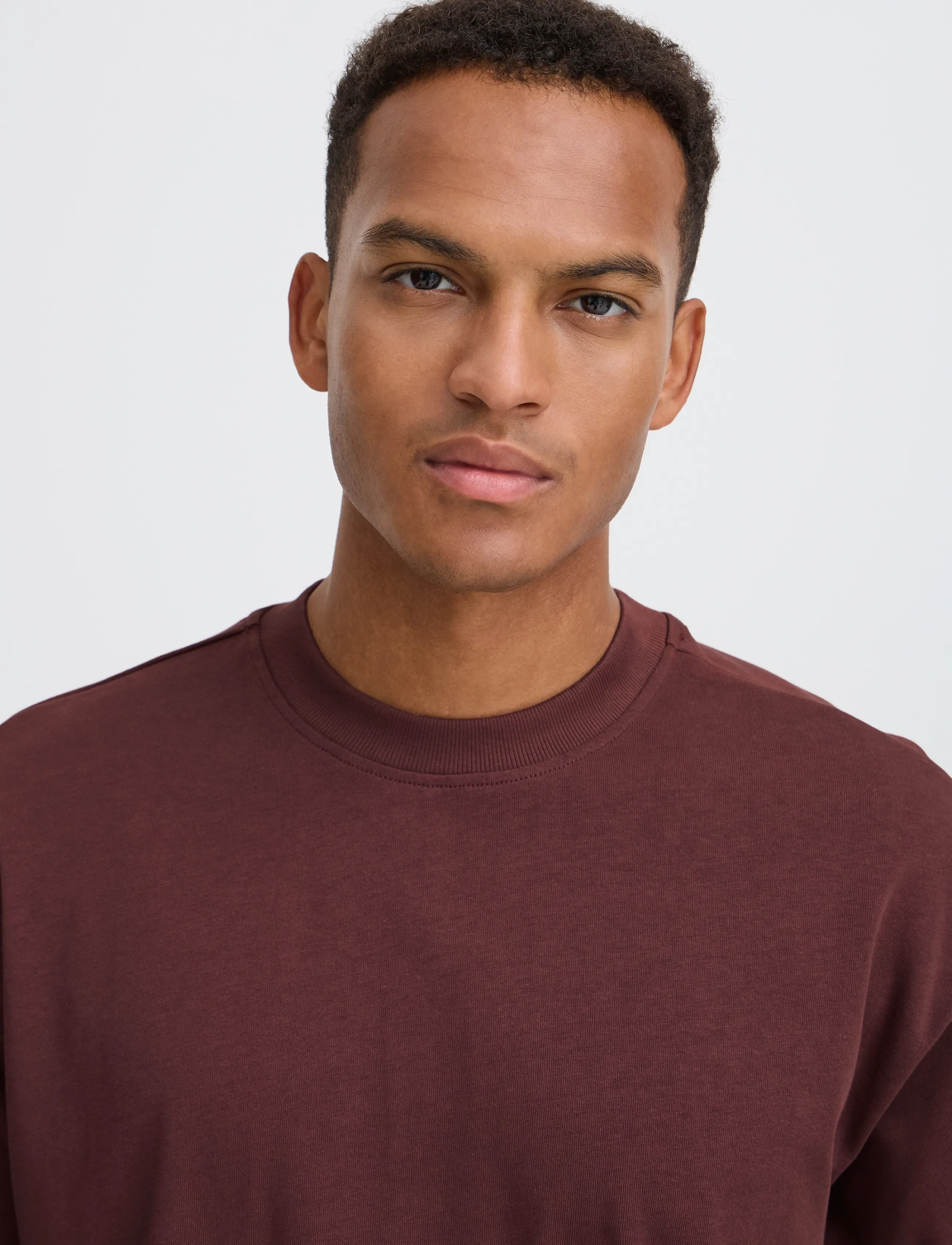 Blend - BHLUCIUS S/S WASH PRINT TEE - kurzärmelige t-shirts - rum raisin - 4