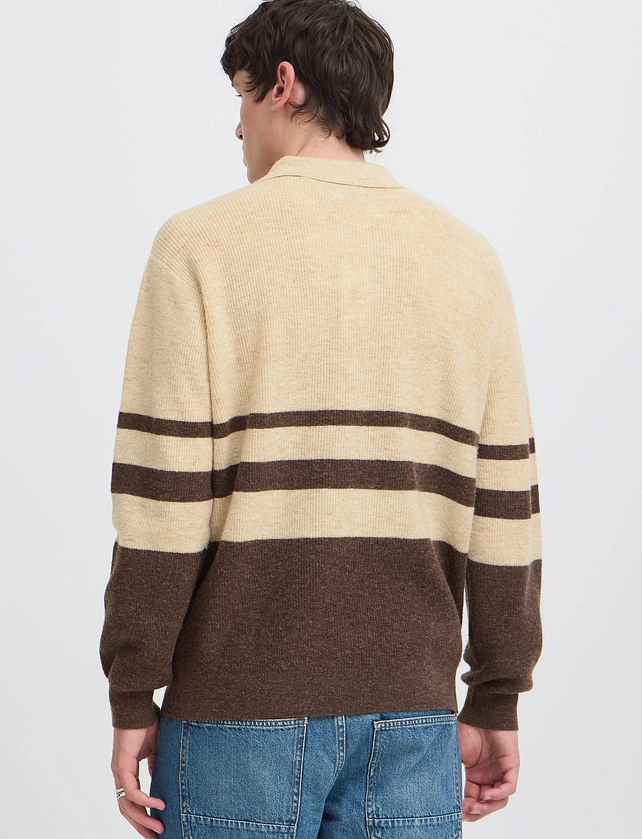 Blend - BHDANIN POLO - poloer i strik med lange ærmer - oyster gray - 3