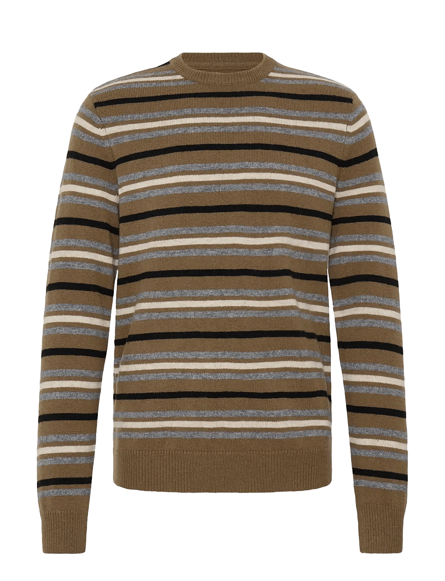 Blend - BHBRANKO CREW KNIT STRIPE - rund hals - kangaroo - 1
