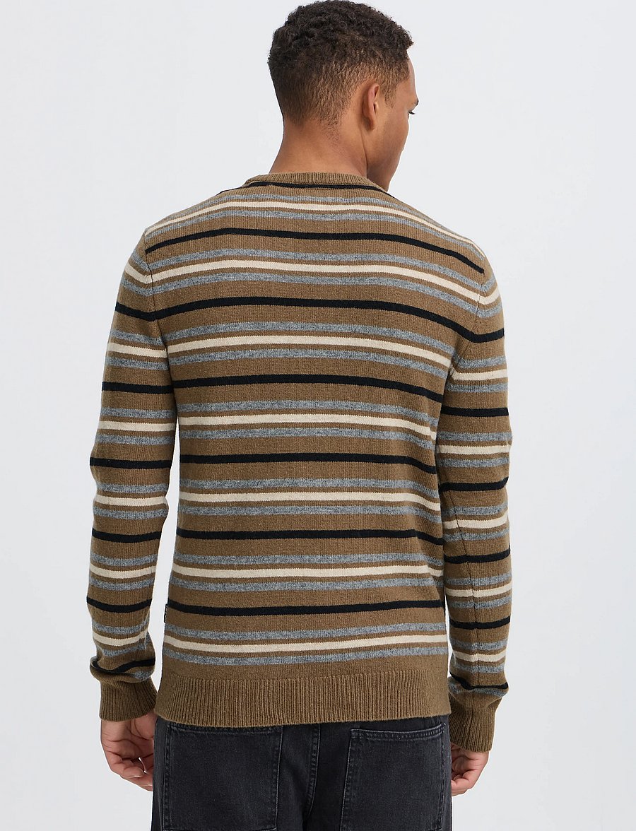 Blend - BHBRANKO CREW KNIT STRIPE - rund hals - kangaroo - 3