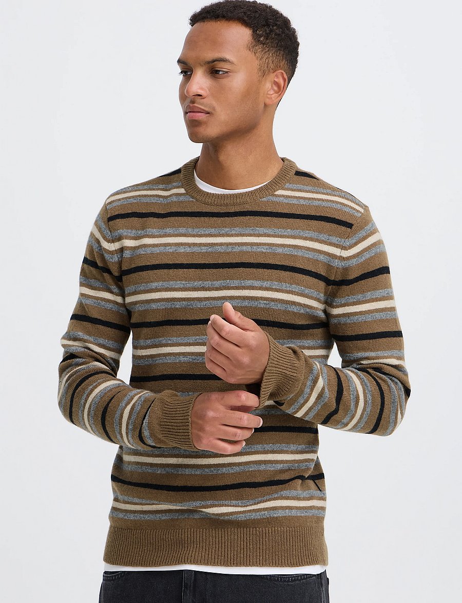 Blend - BHBRANKO CREW KNIT STRIPE - rund hals - kangaroo - 5