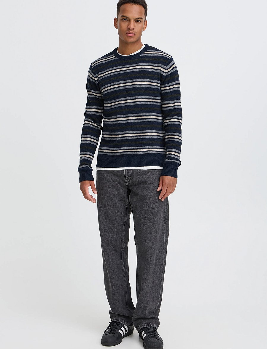 Blend - BHBRANKO CREW KNIT STRIPE - rund hals - salute - 0