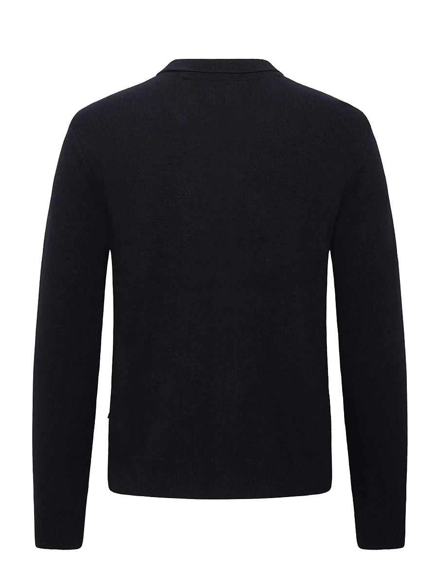 Blend - BHBRANKO POLO CARDIGAN - koftor - black beauty - 2