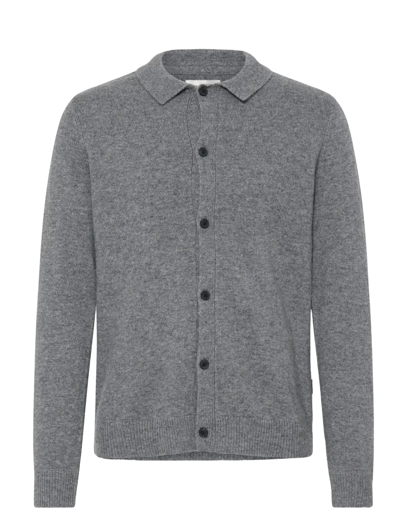 Blend BHBRANKO POLO CARDIGAN - Blend - PEWTER MELANGE / grey