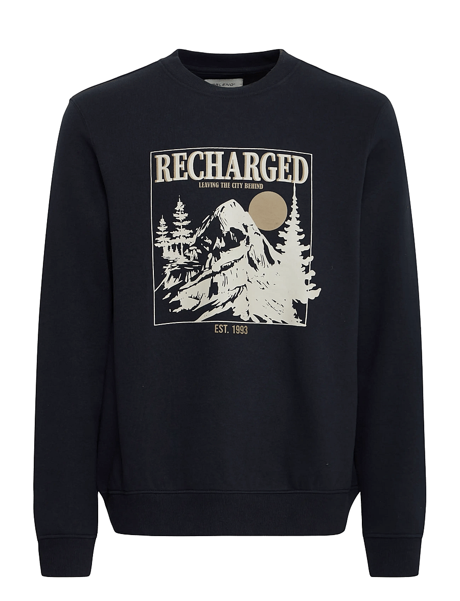 Blend - BHLAMONT REG CREW SWEAT - dressipluusid - black beauty - 1