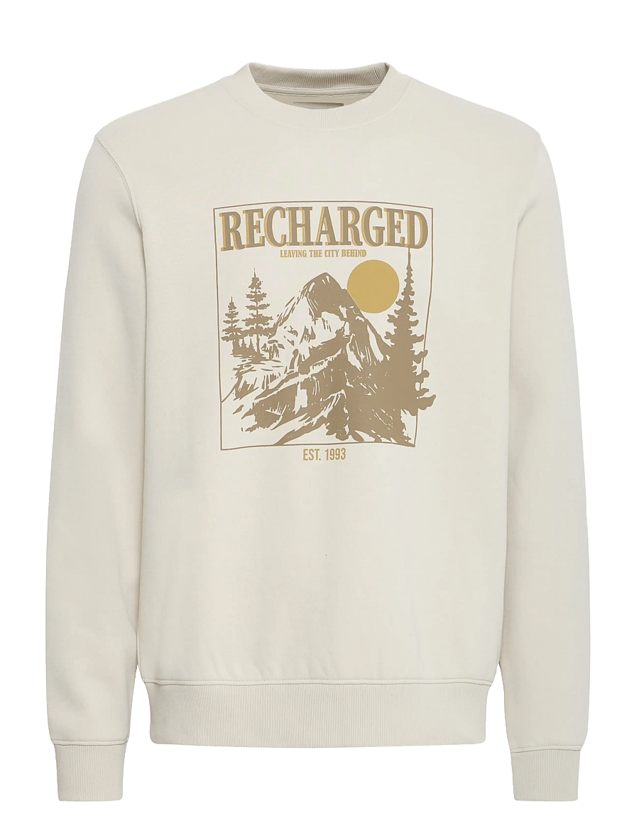 Blend - BHLAMONT REG CREW SWEAT - dressipluusid - oyster gray - 1