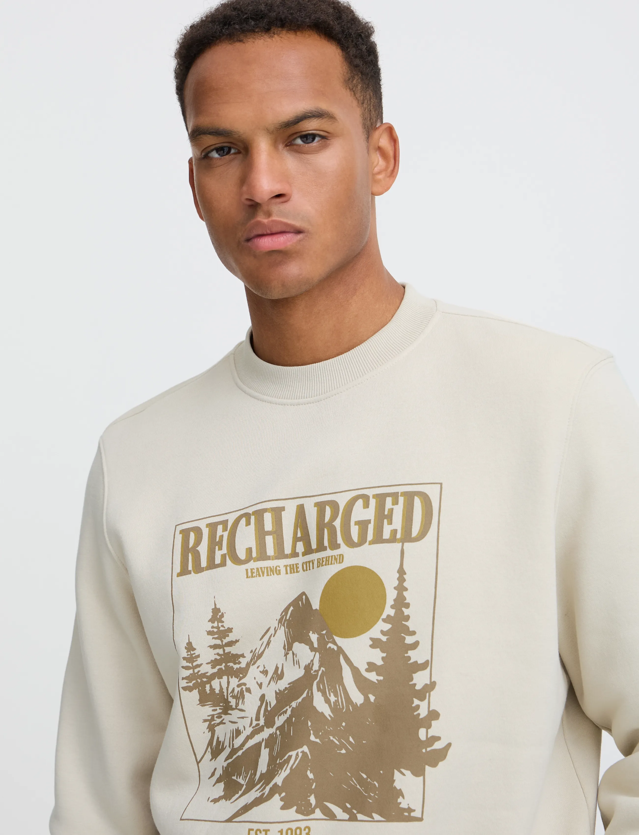 Blend - BHLAMONT REG CREW SWEAT - dressipluusid - oyster gray - 4