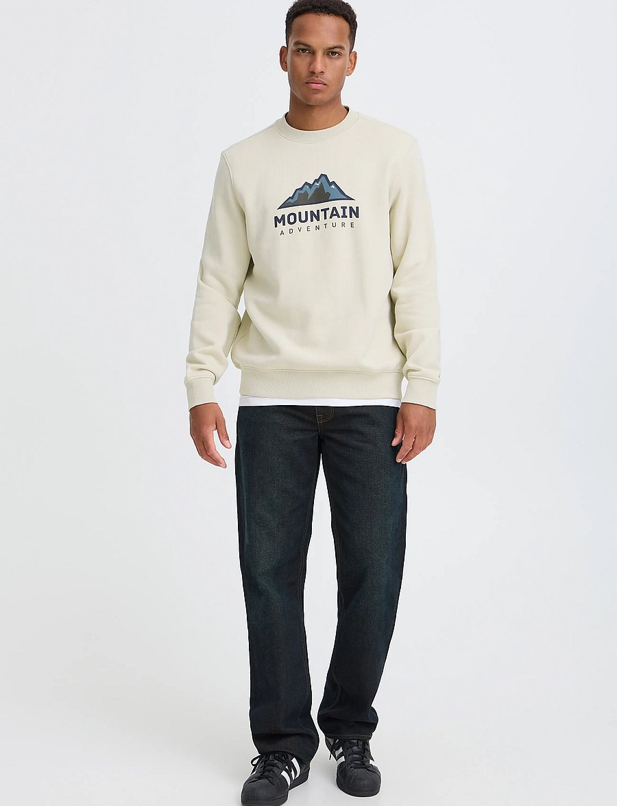 Blend - BHLUCSON REG CREW SWEAT - dressipluusid - oyster gray - 0