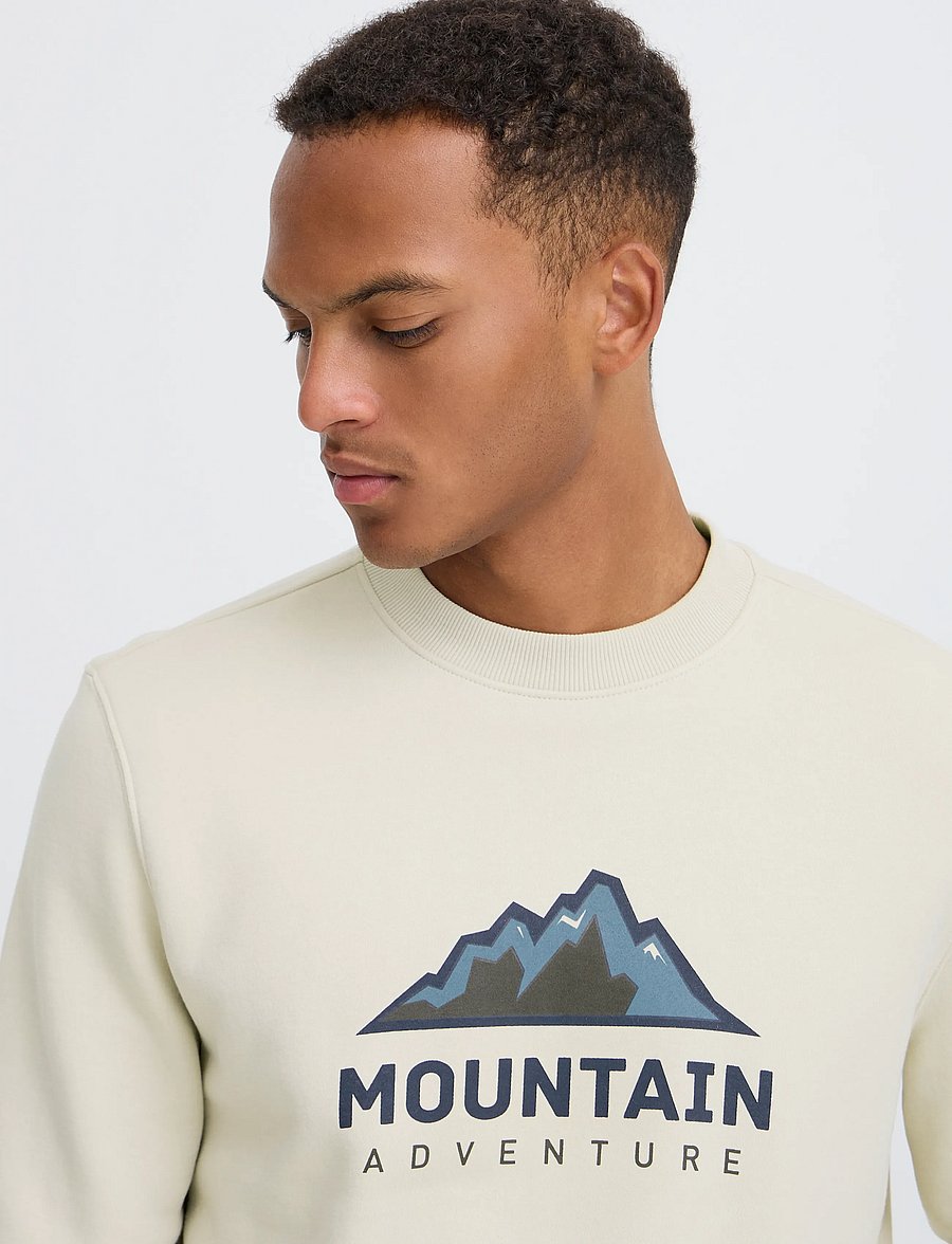 Blend - BHLUCSON REG CREW SWEAT - dressipluusid - oyster gray - 4