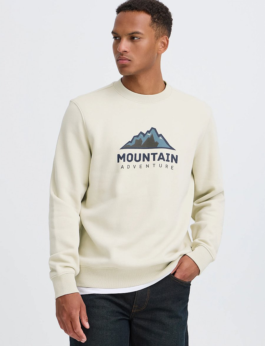 Blend - BHLUCSON REG CREW SWEAT - dressipluusid - oyster gray - 5