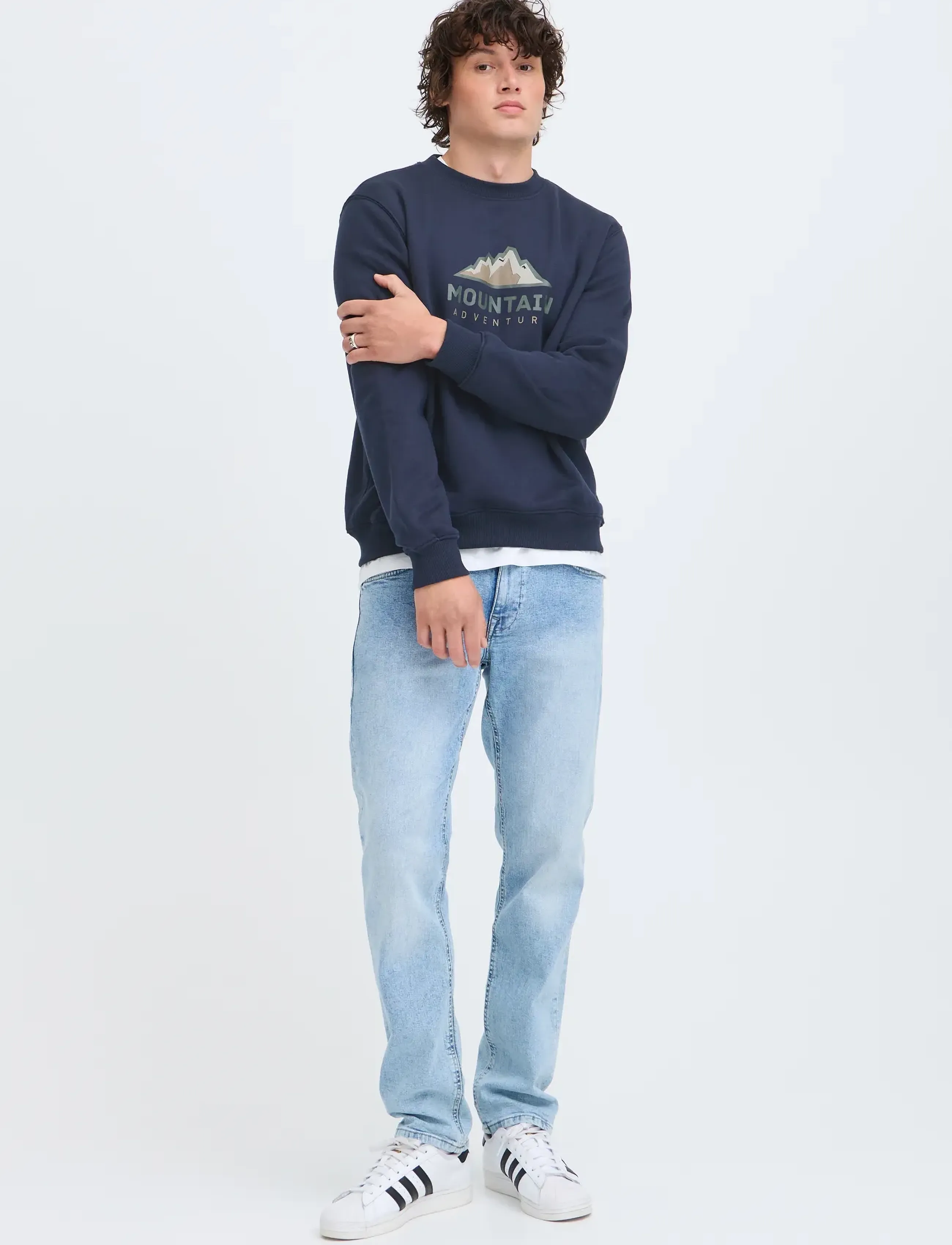 Blend BHLUCSON REG CREW SWEAT - Kleidung - SALUTE / navy