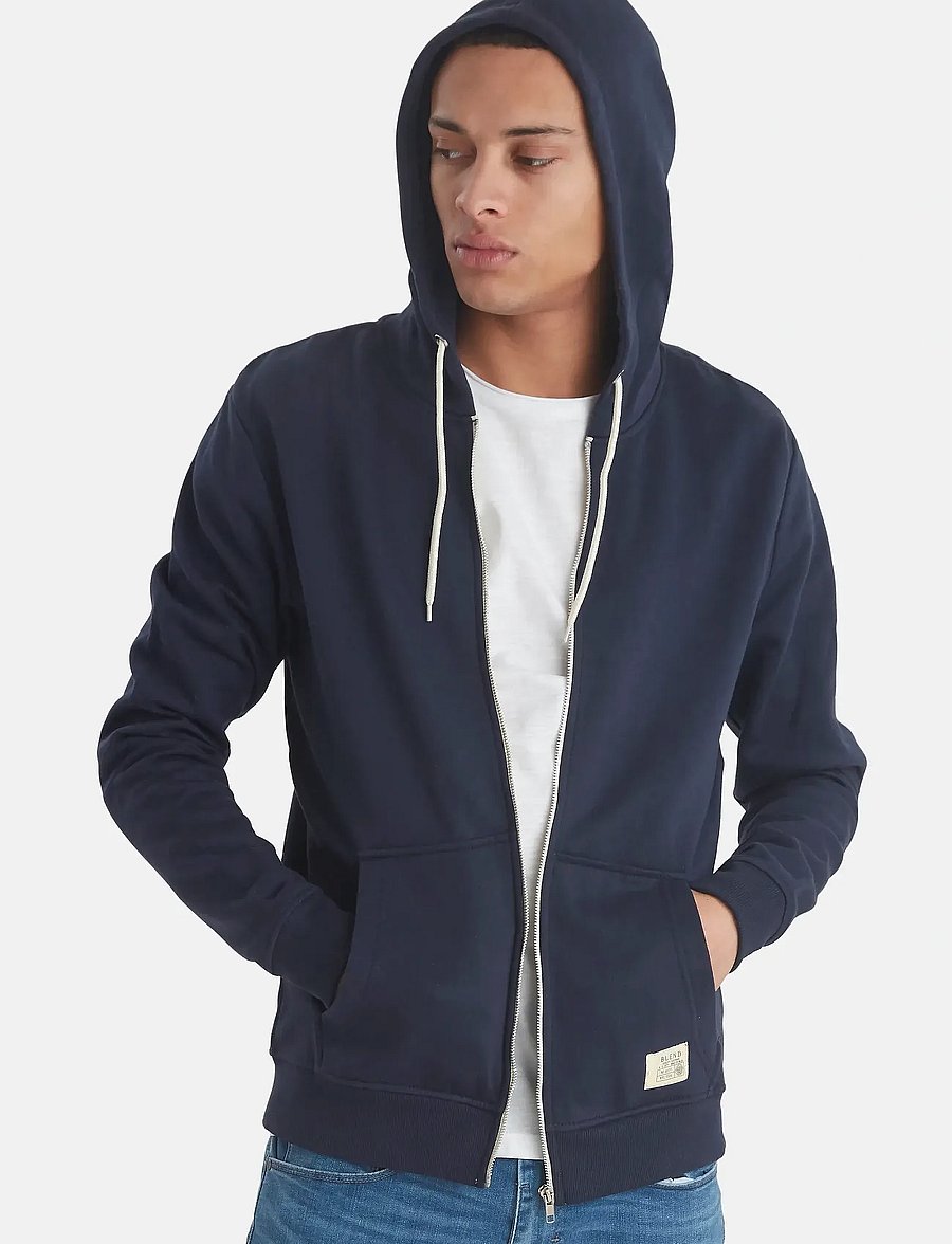 Blend - BHNOAH sweatshirt - kapuzenpullover - navy solid - 0