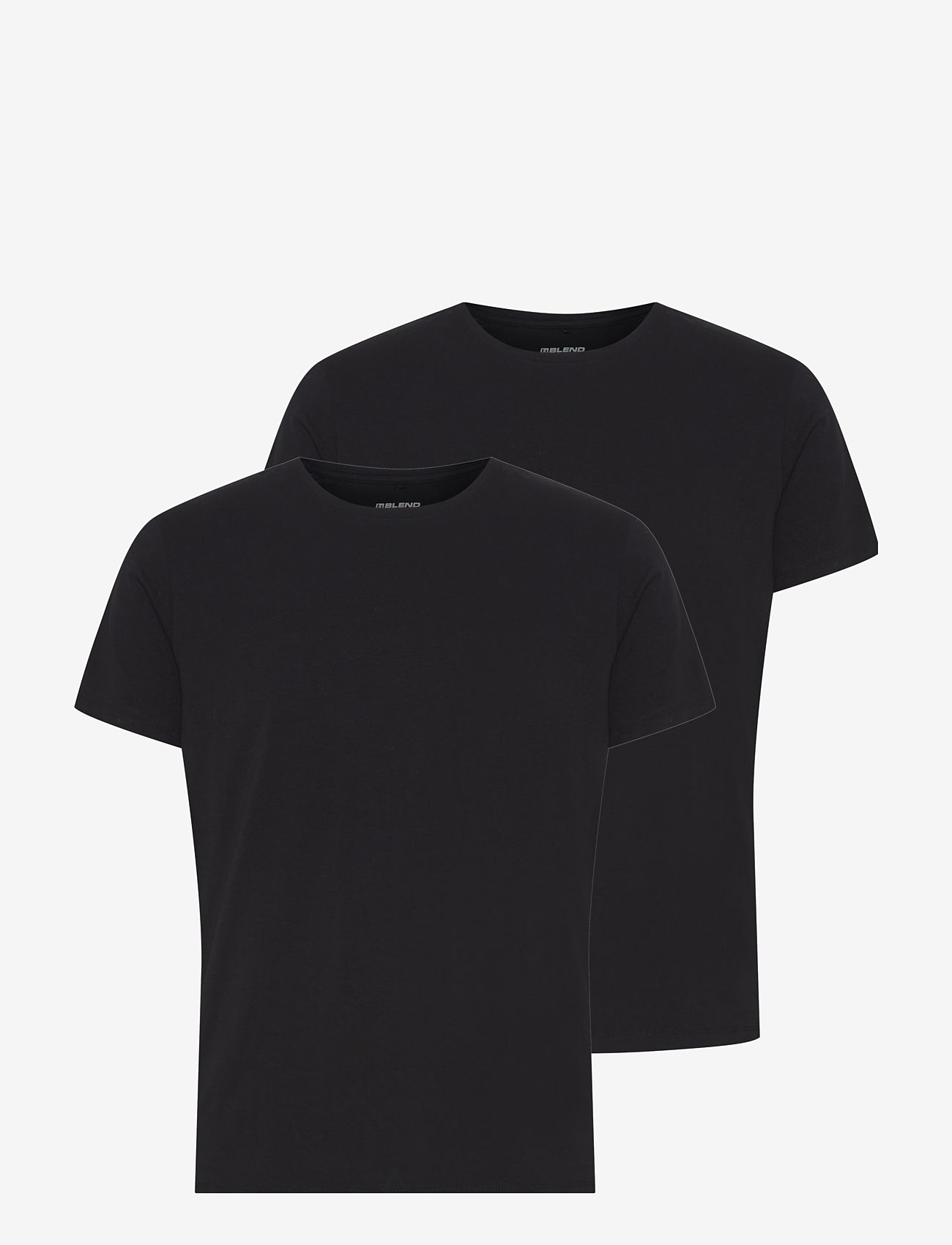 Blend - BHDINTON CREW NECK TEE 2-PACK - herbstliche kleidung - black - 0