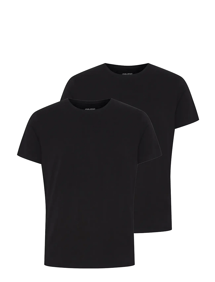 Blend - BHDINTON CREW NECK TEE 2-PACK - t-shirts im multipack - black - 1