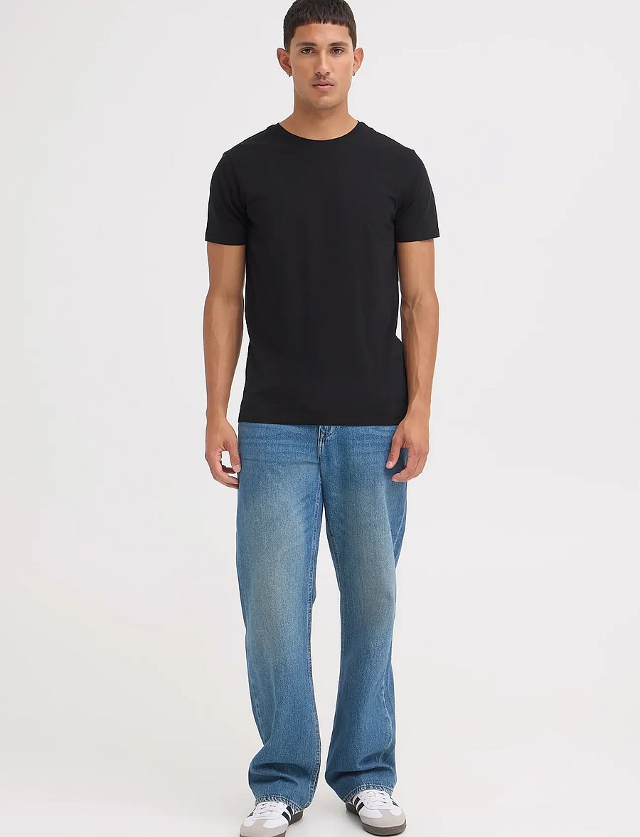 Blend - BHDinton Crew neck tee 2-pack - multipack t-shirts - black - 0