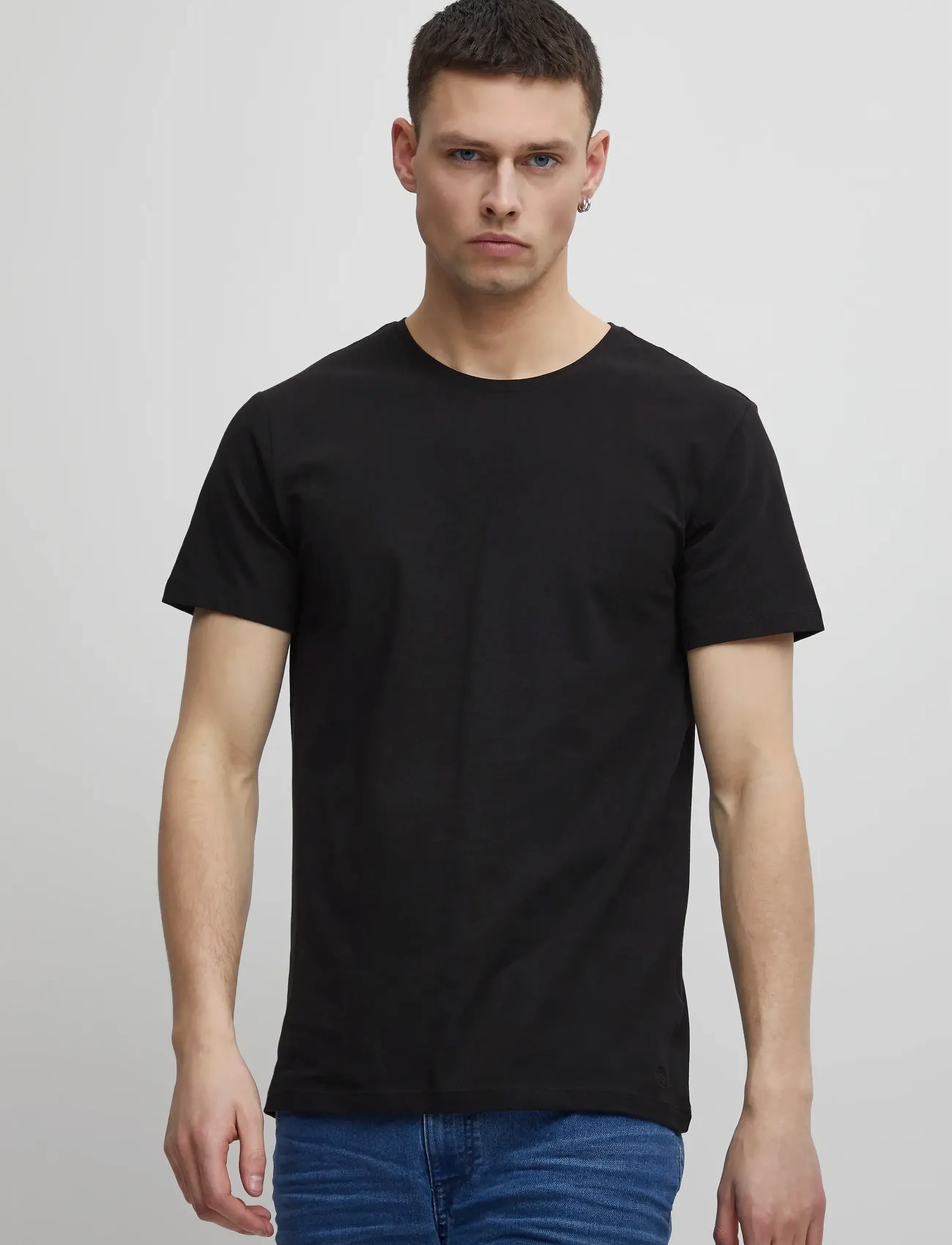 Blend - BHDINTON CREW NECK TEE 2-PACK - t-paidat monipakkauksessa - black - 3