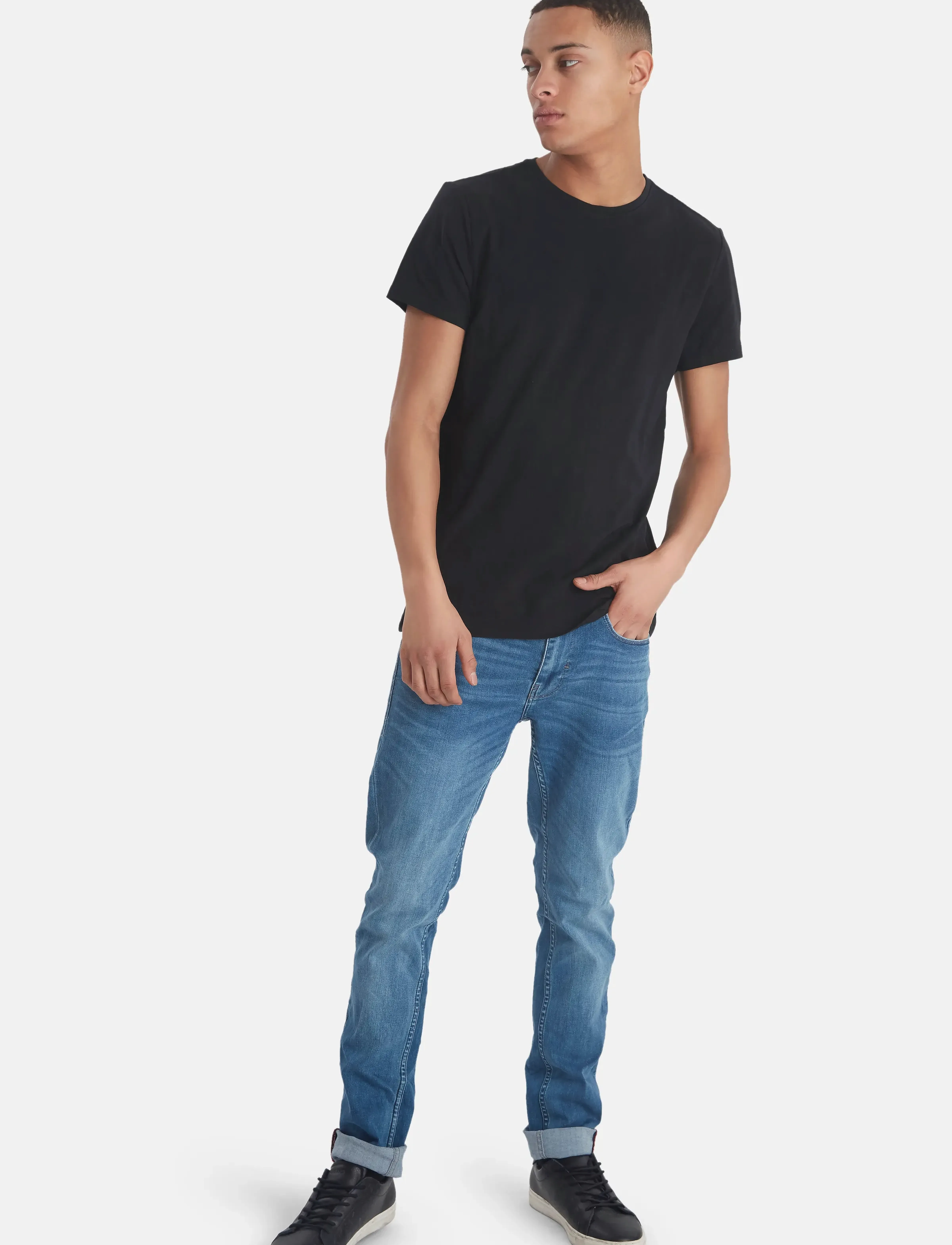Blend - BHDINTON CREW NECK TEE 2-PACK - t-paidat monipakkauksessa - black - 4