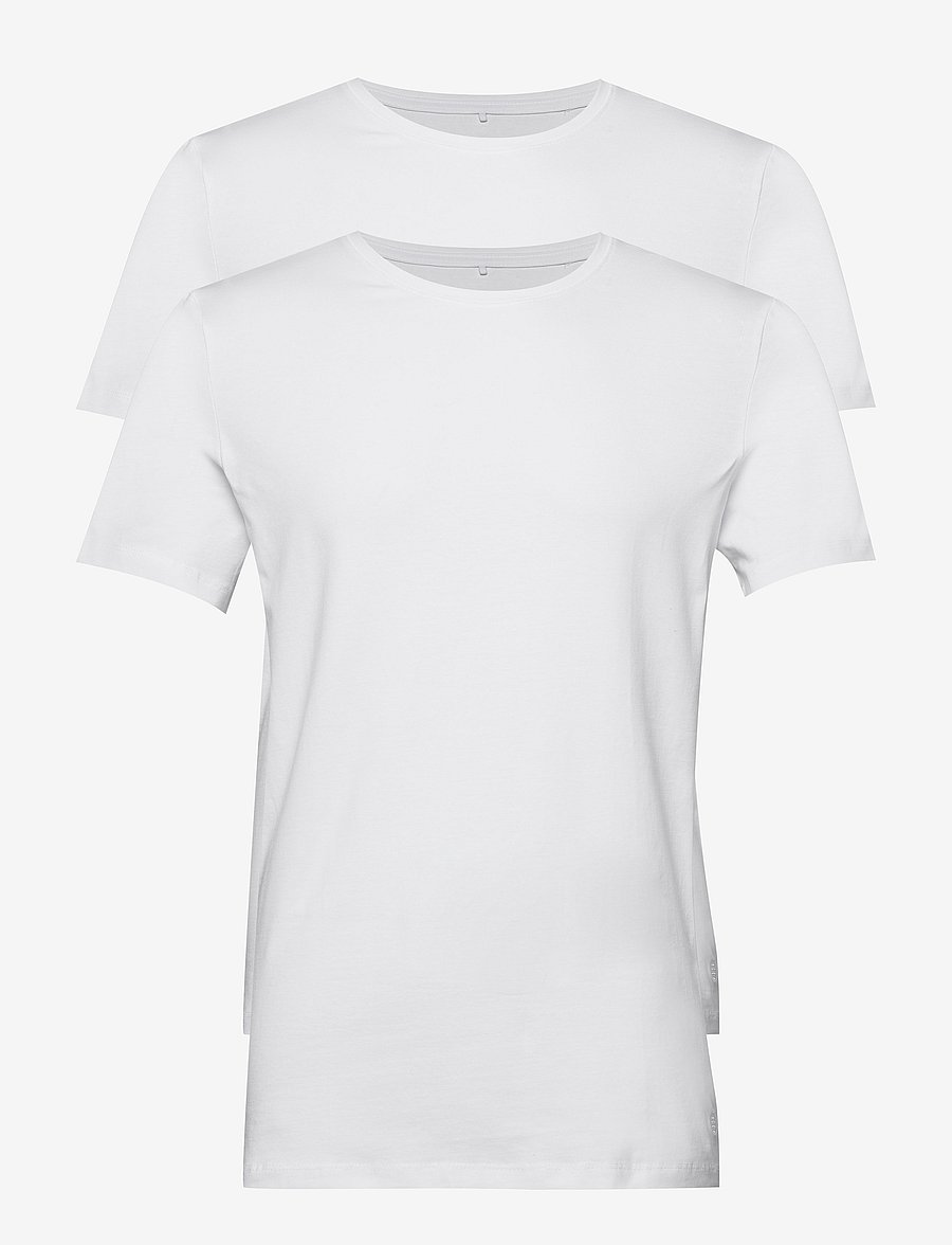 Blend - BHDINTON CREW NECK TEE 2-PACK - t-shirts im multipack - white - 1