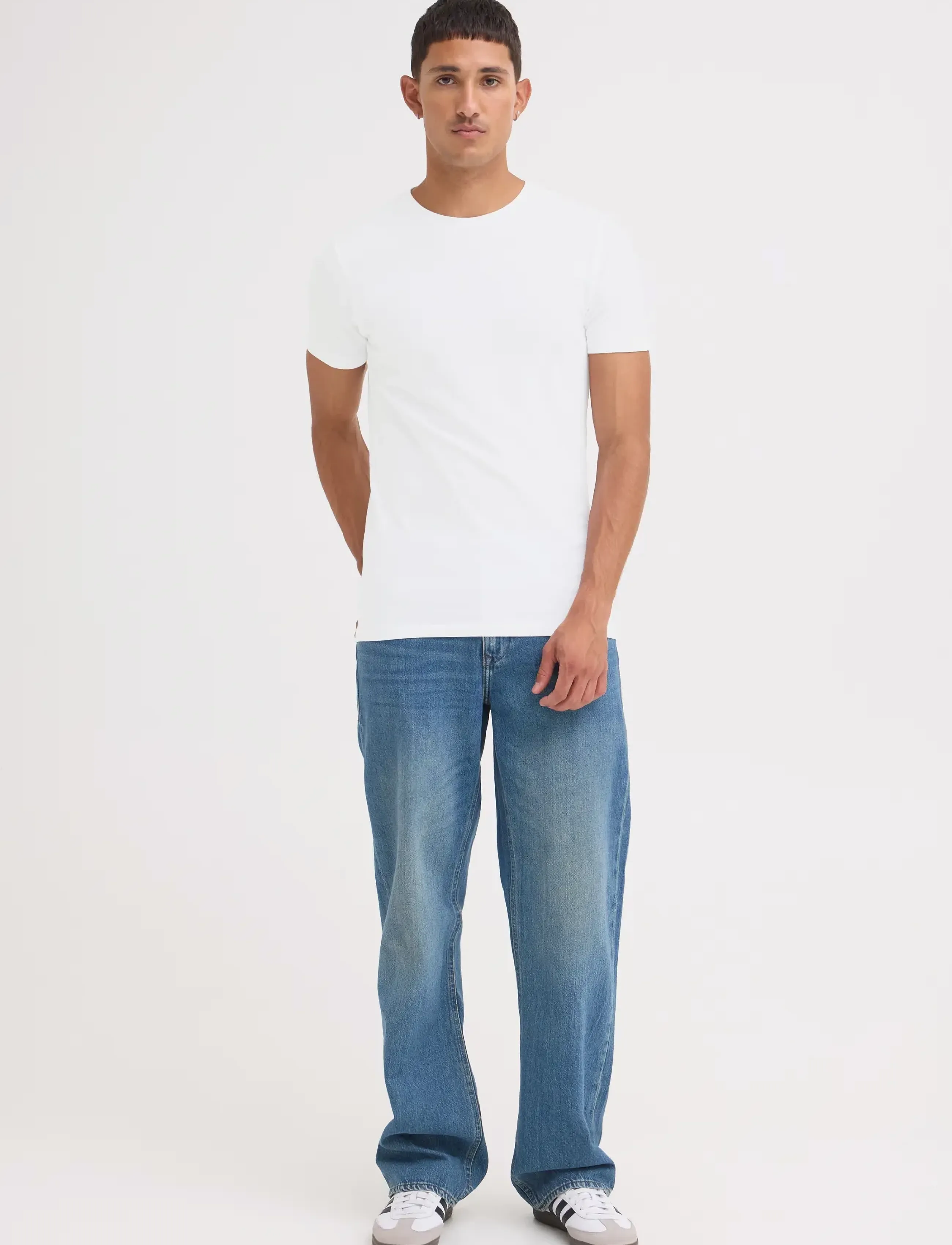 Blend BHDINTON CREW NECK TEE 2-PACK - T-Shirts - WHITE / white
