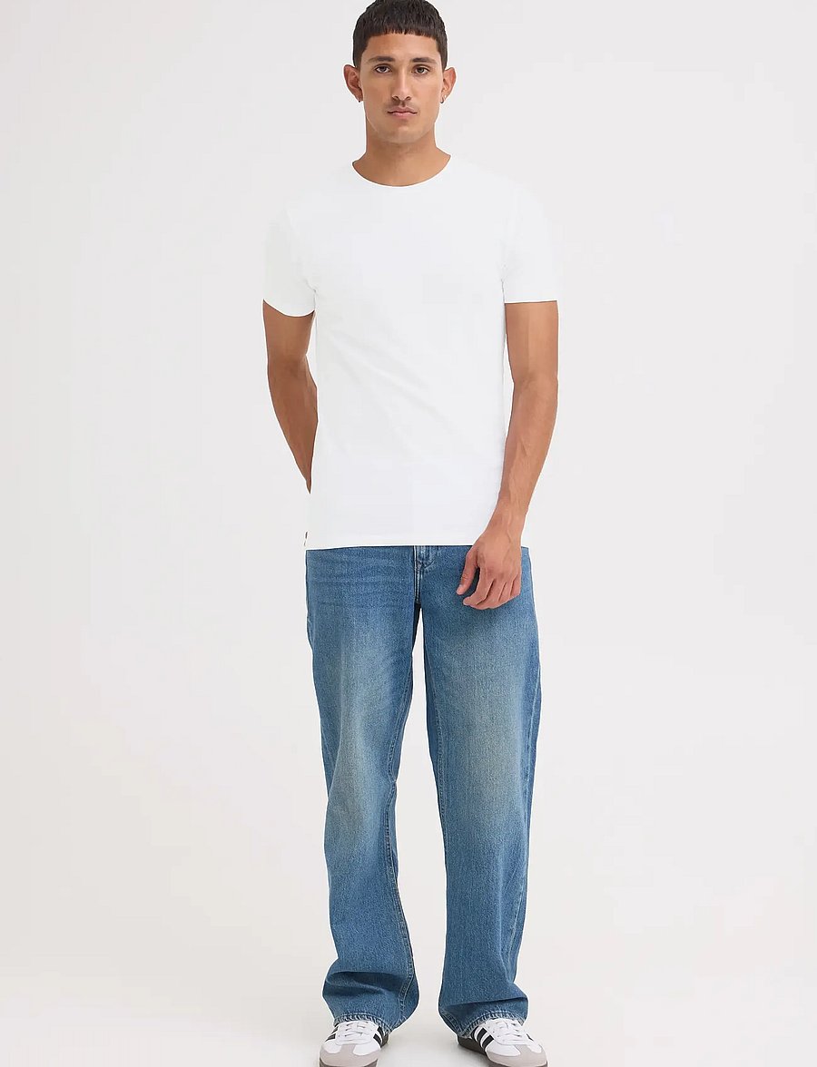 Blend - BHDINTON CREW NECK TEE 2-PACK - multipack t-shirts - white - 0