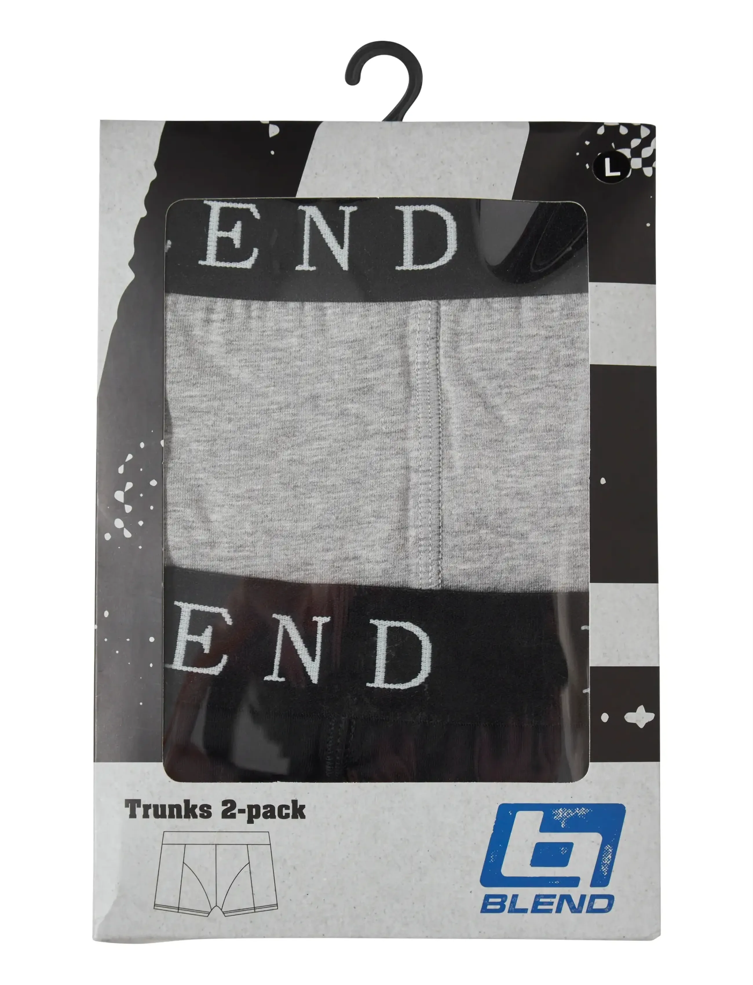 Blend BHNED UNDERWEAR 2-PACK - Meestele - BLACK/STONE MIX / grey