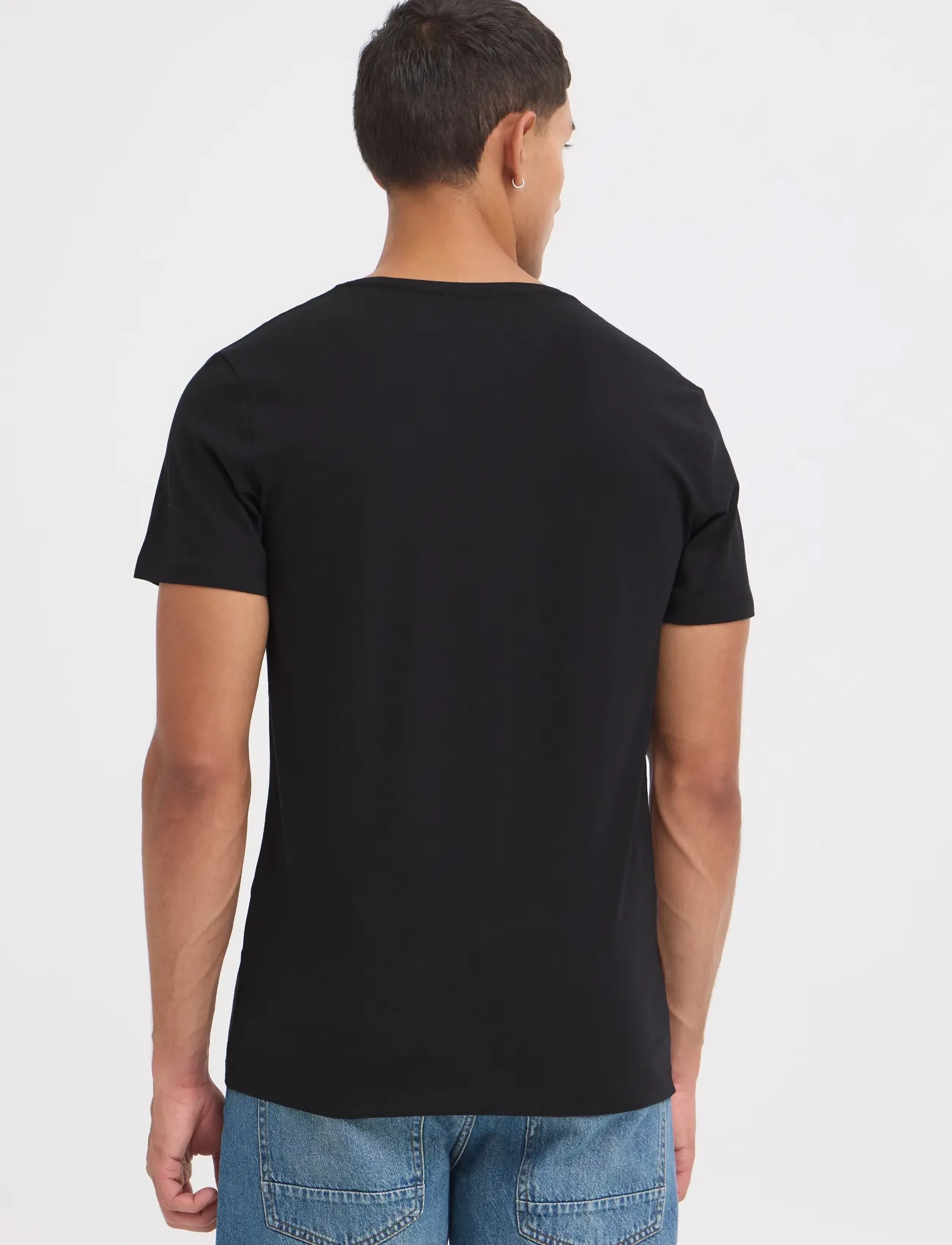 Blend - BHDinton V-neck tee 2-pack - t-shirts - black - 3