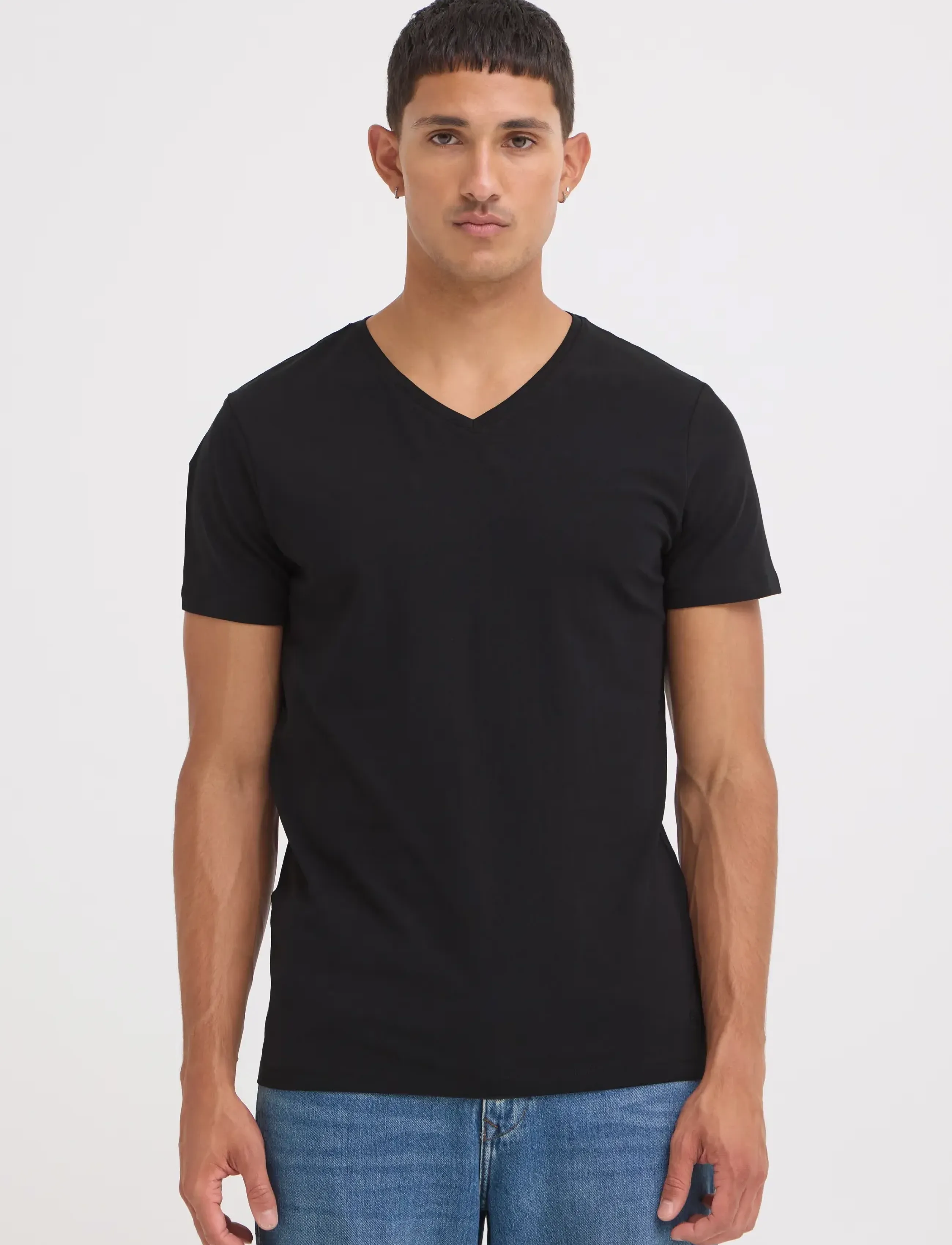 BLEND Bhdinton V-Neck Tee 2-Pack t-shirts - bas herr – bild 5
