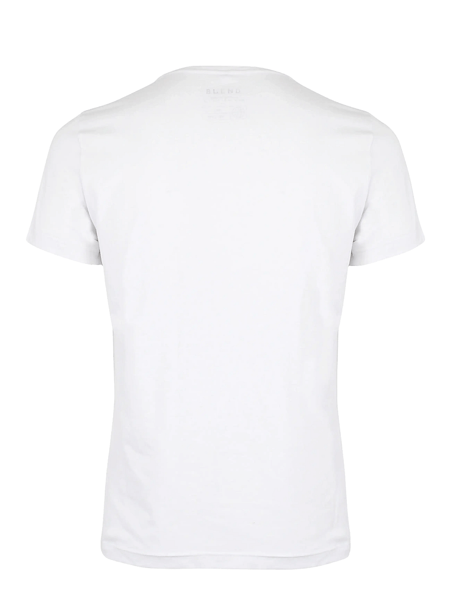 Blend - BHDinton V-neck tee 2-pack - v-ringade t-shirts - white - 2