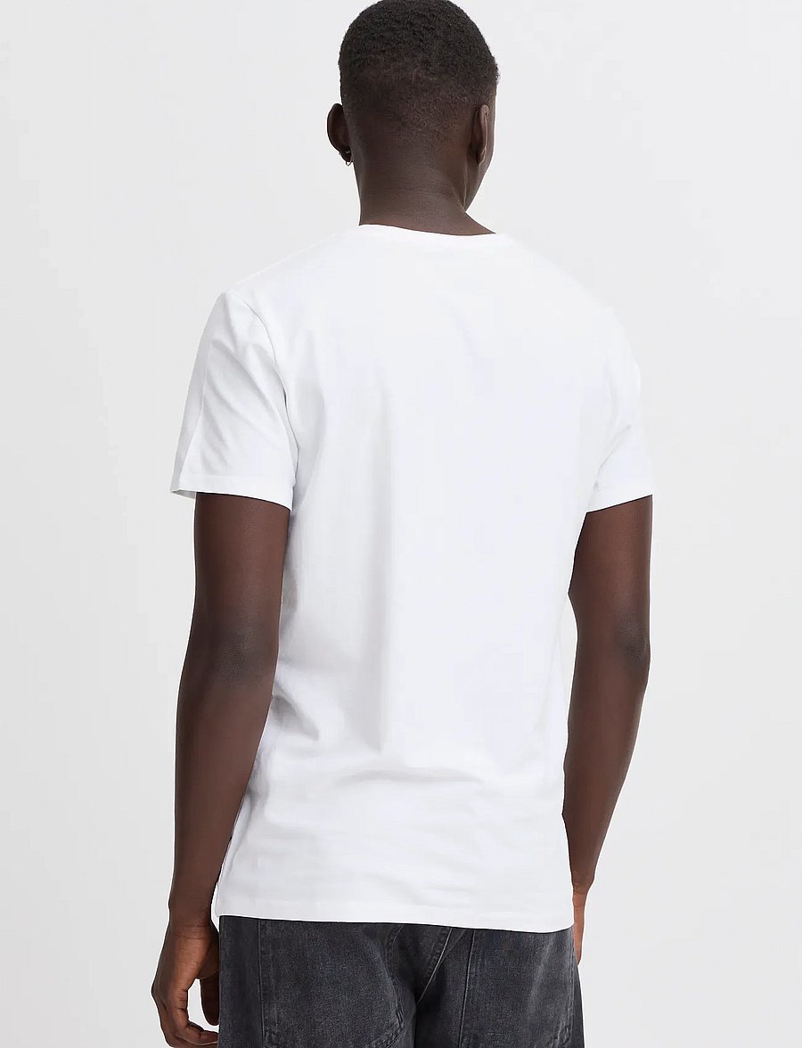 Blend - BHDINTON V-NECK TEE 2-PACK - v-kaelusega t-särgid - white - 2