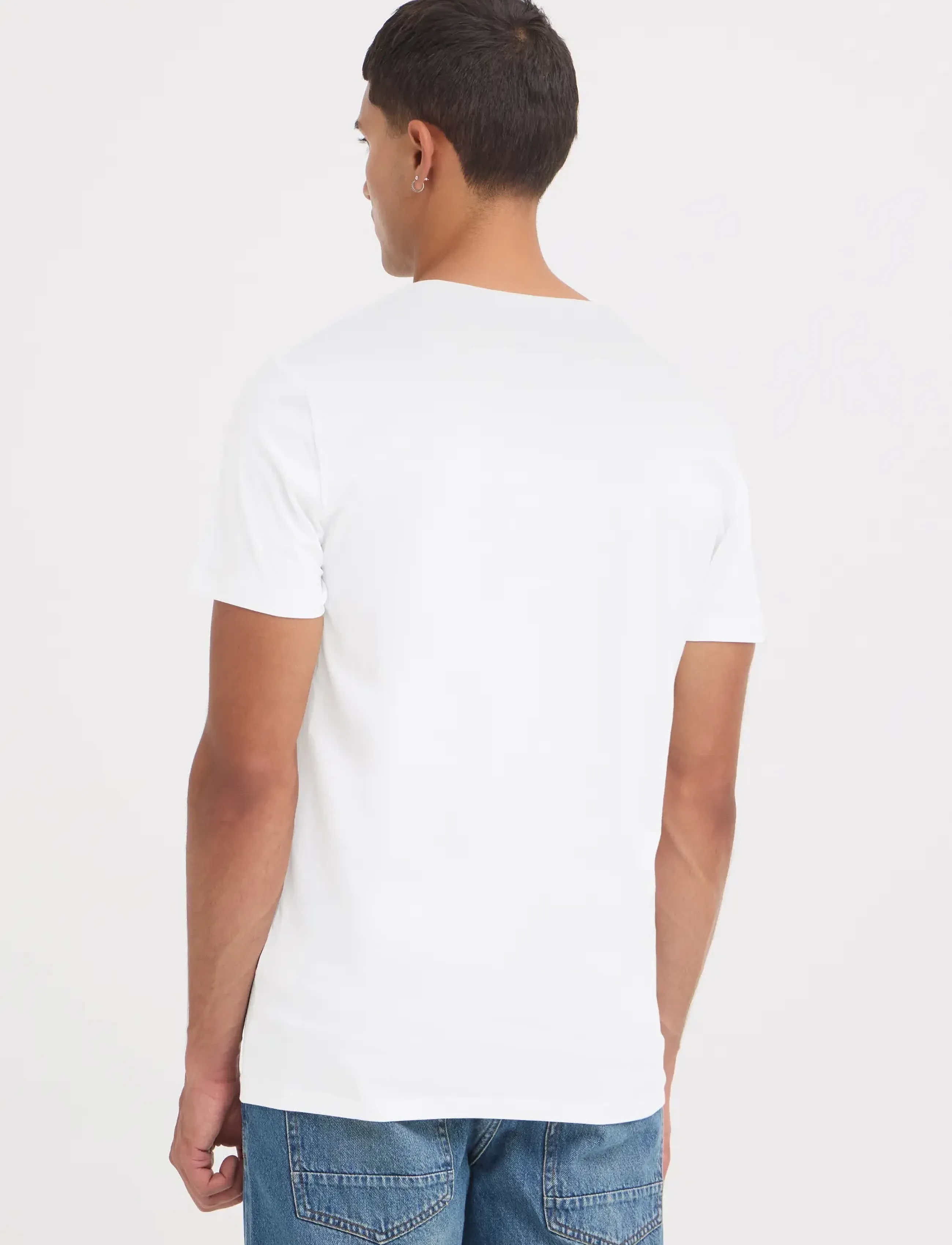 Blend - BHDinton V-neck tee 2-pack - t-shirts - white - 4